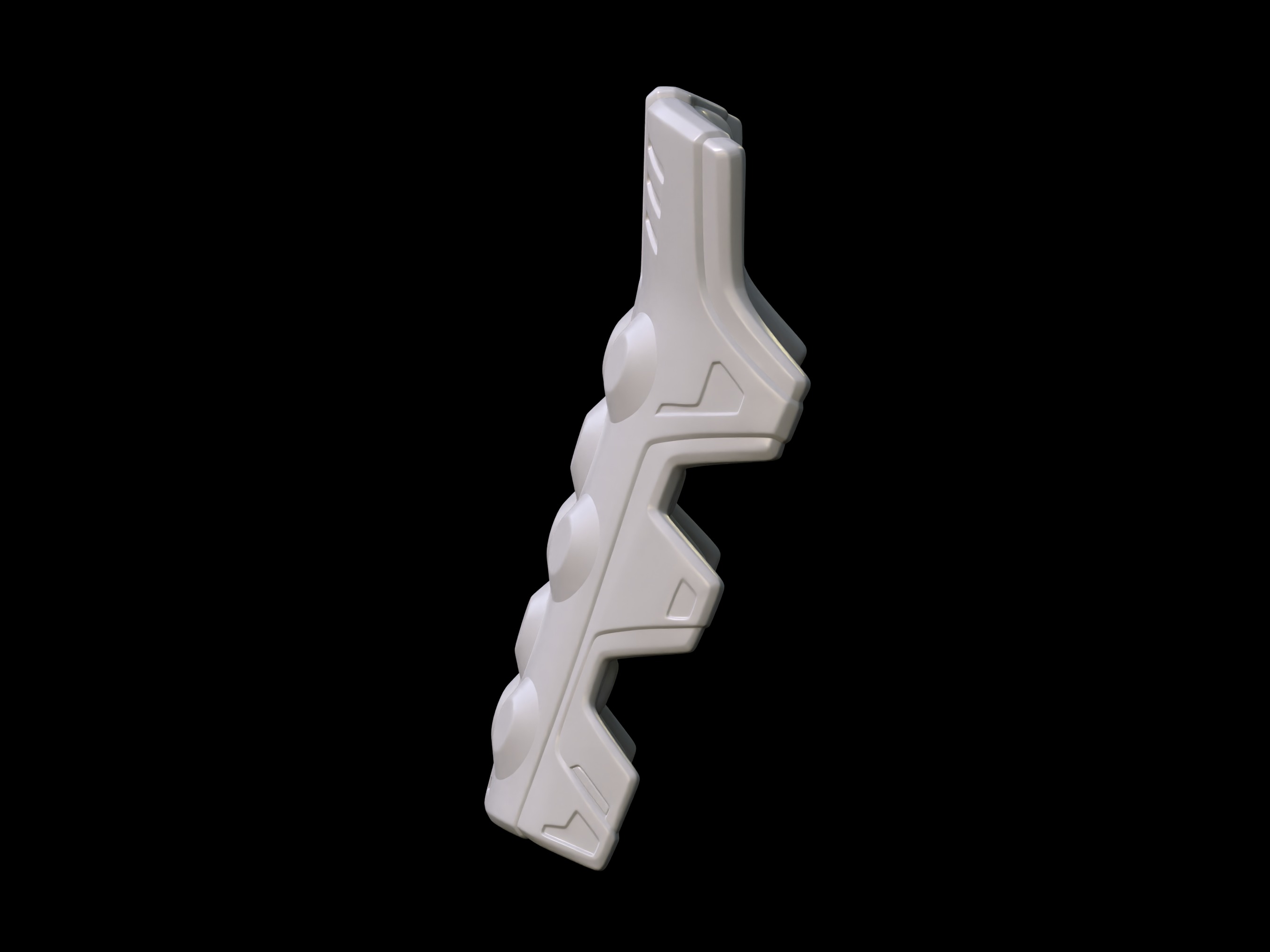 Reinforced Vambrace arm attachment 3d print file 3D print model_2
