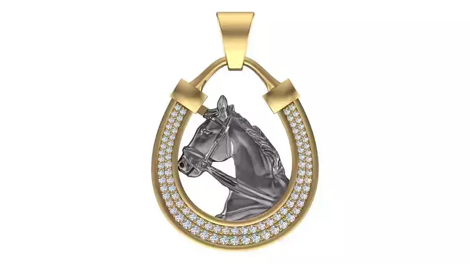 Horse Figured Unisex Pendant