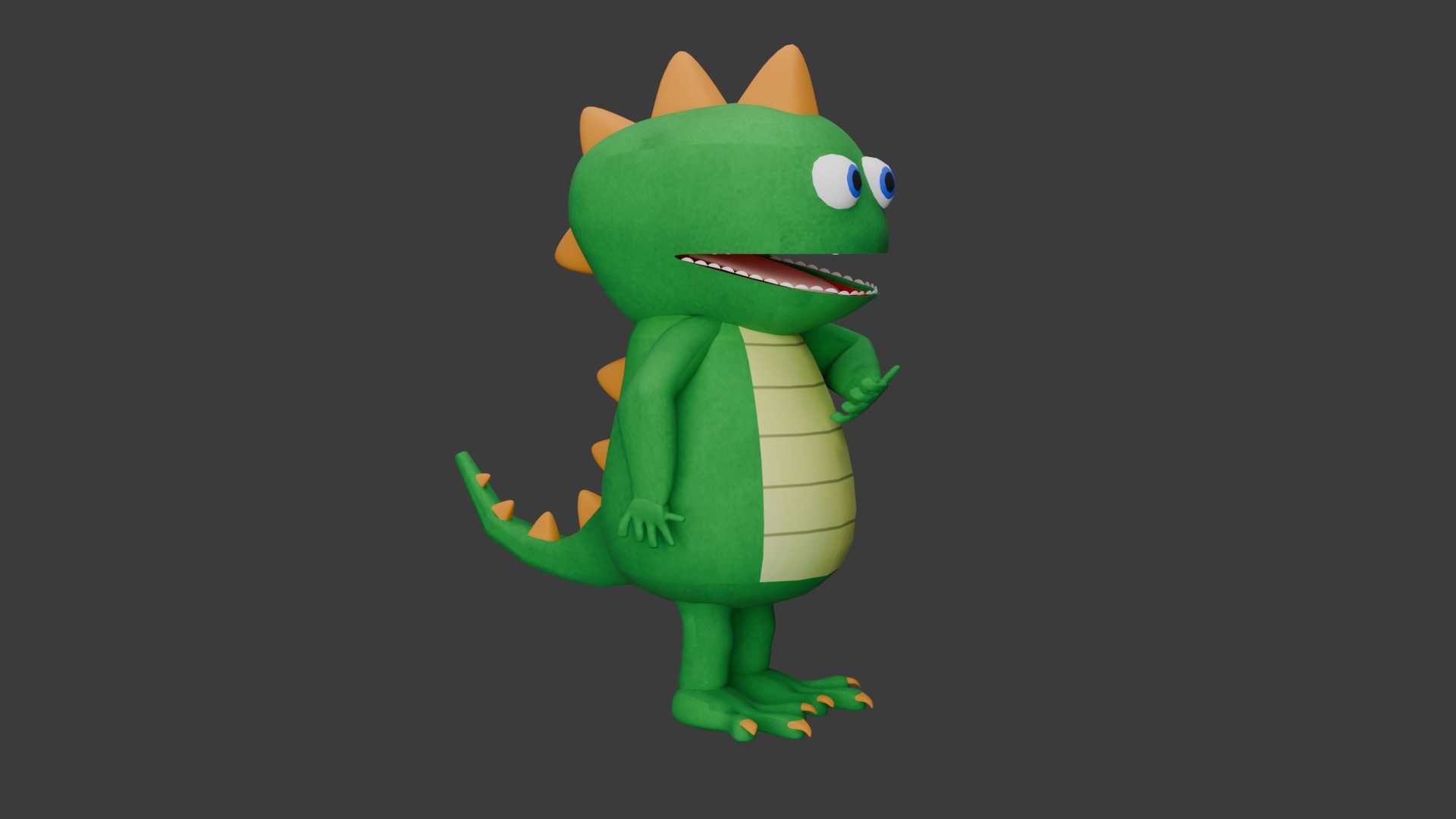 Dino Plushie 3D model_4