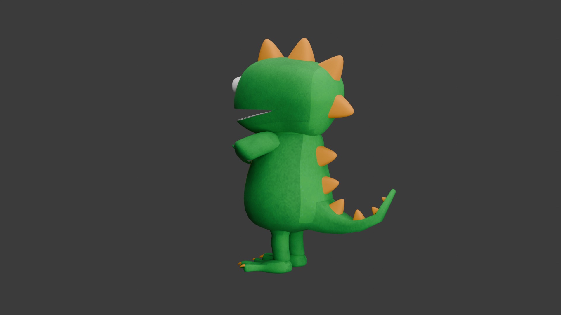 Dino Plushie 3D model_2