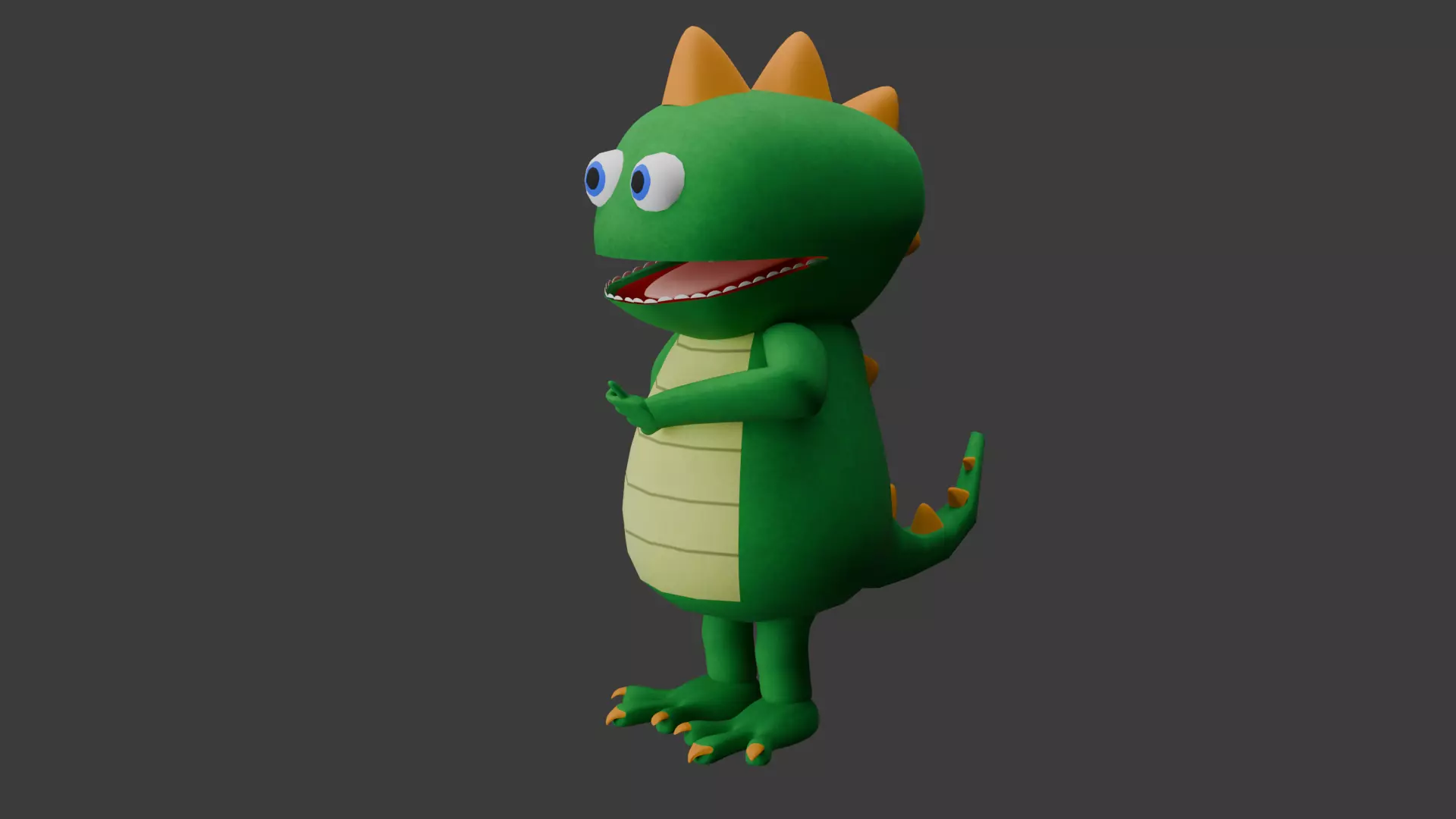 Dino Plushie 3D model_0
