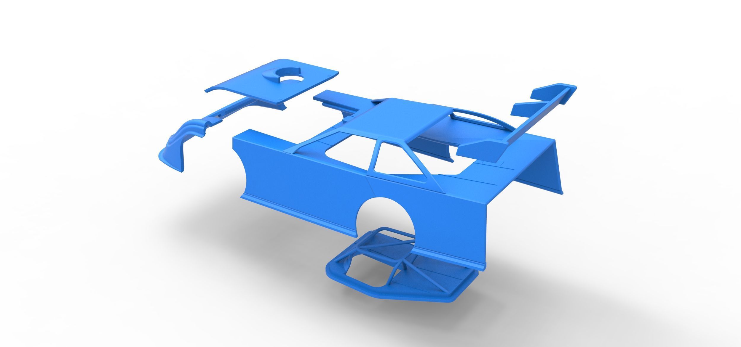 Shell of Super Dirt Late model Version 1 Scale 1 to 25 3D print model_24