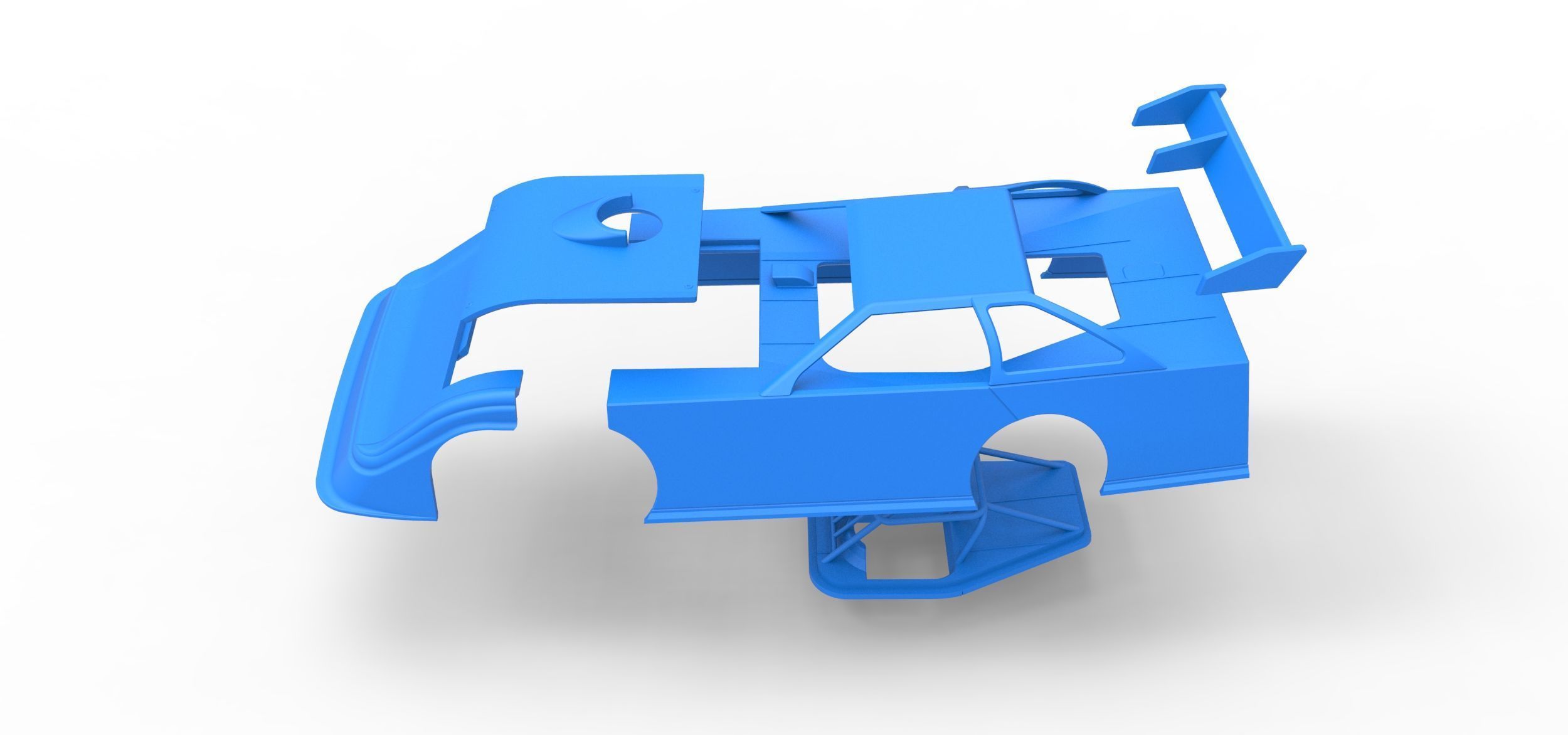 Shell of Super Dirt Late model Version 1 Scale 1 to 25 3D print model_23