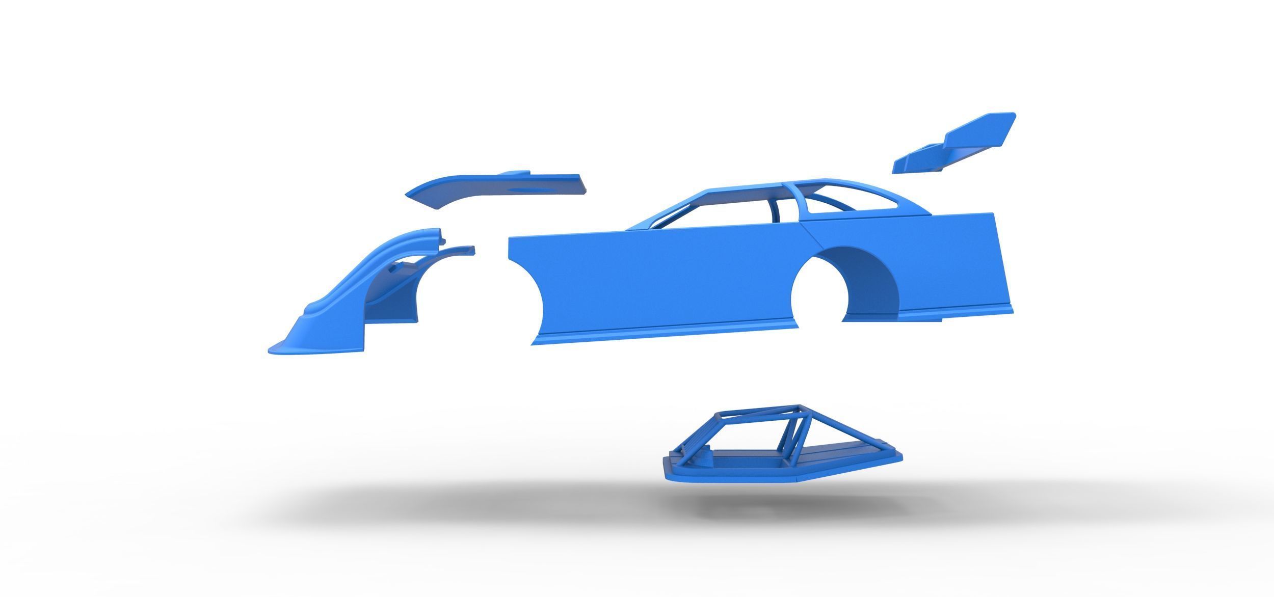 Shell of Super Dirt Late model Version 1 Scale 1 to 25 3D print model_22