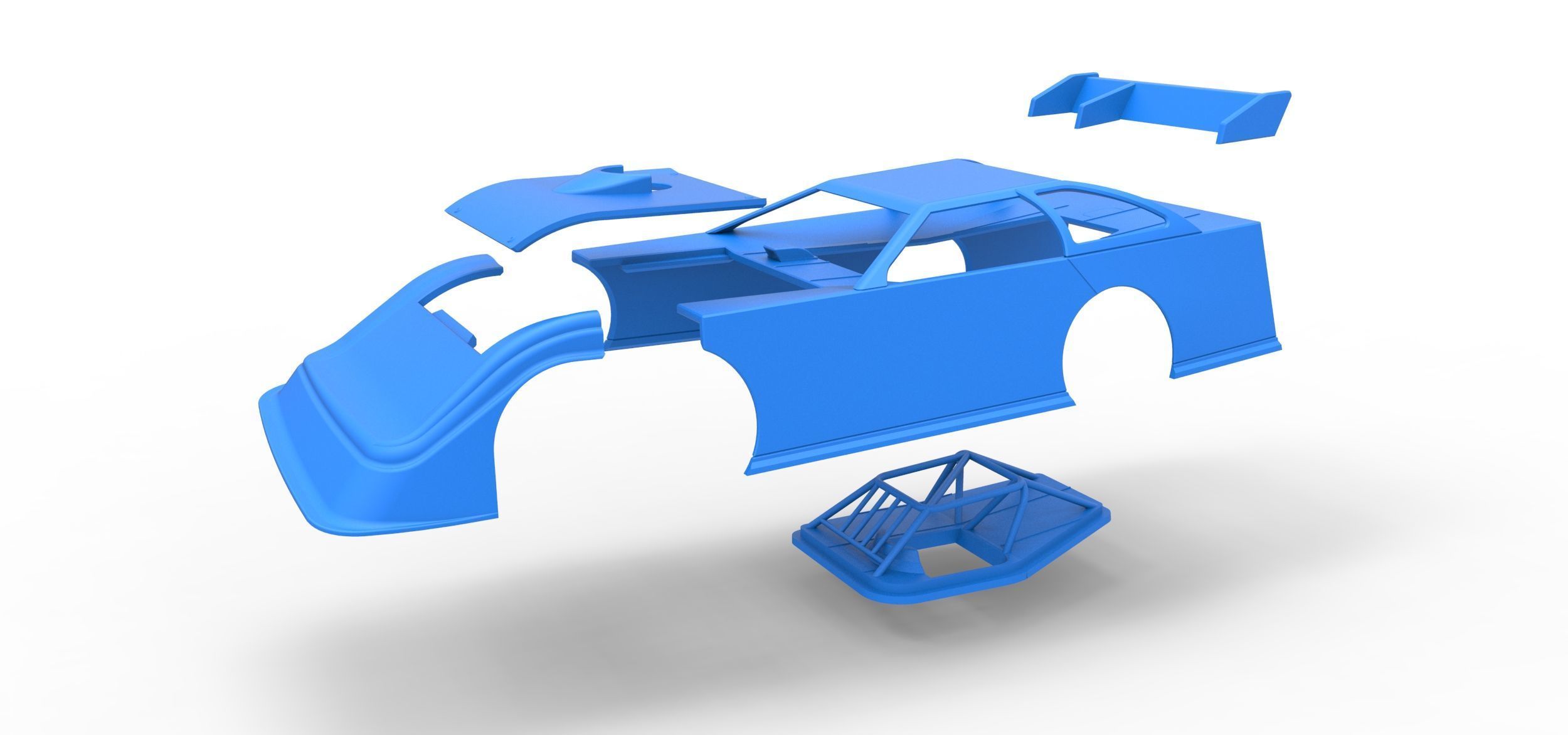 Shell of Super Dirt Late model Version 1 Scale 1 to 25 3D print model_18