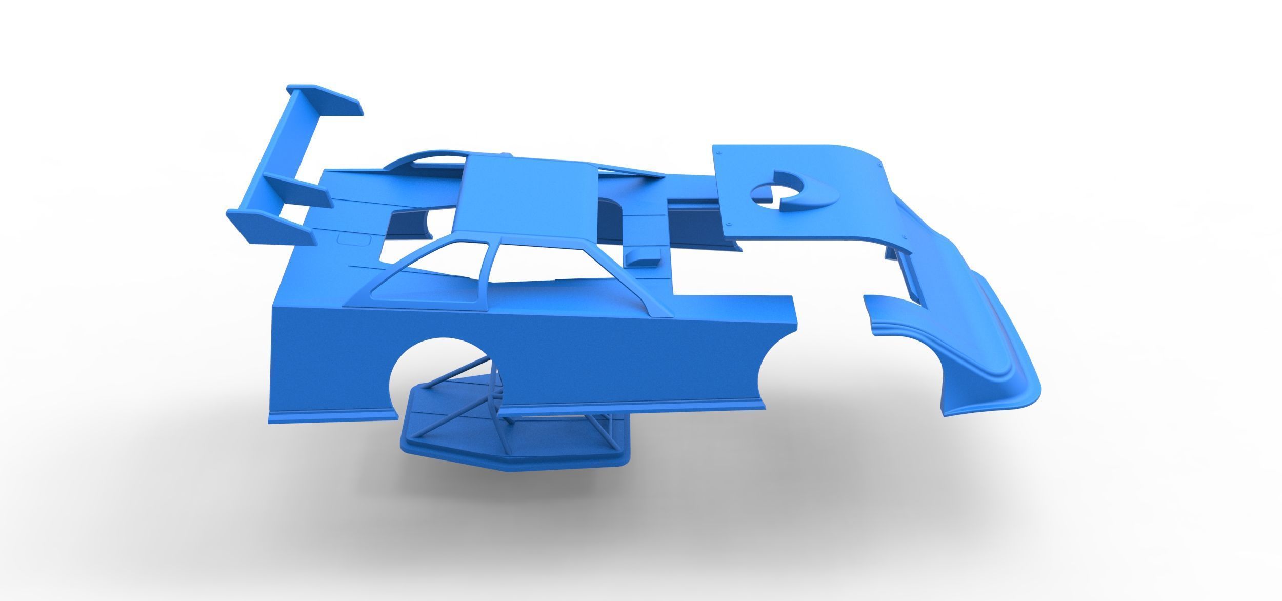 Shell of Super Dirt Late model Version 1 Scale 1 to 25 3D print model_28