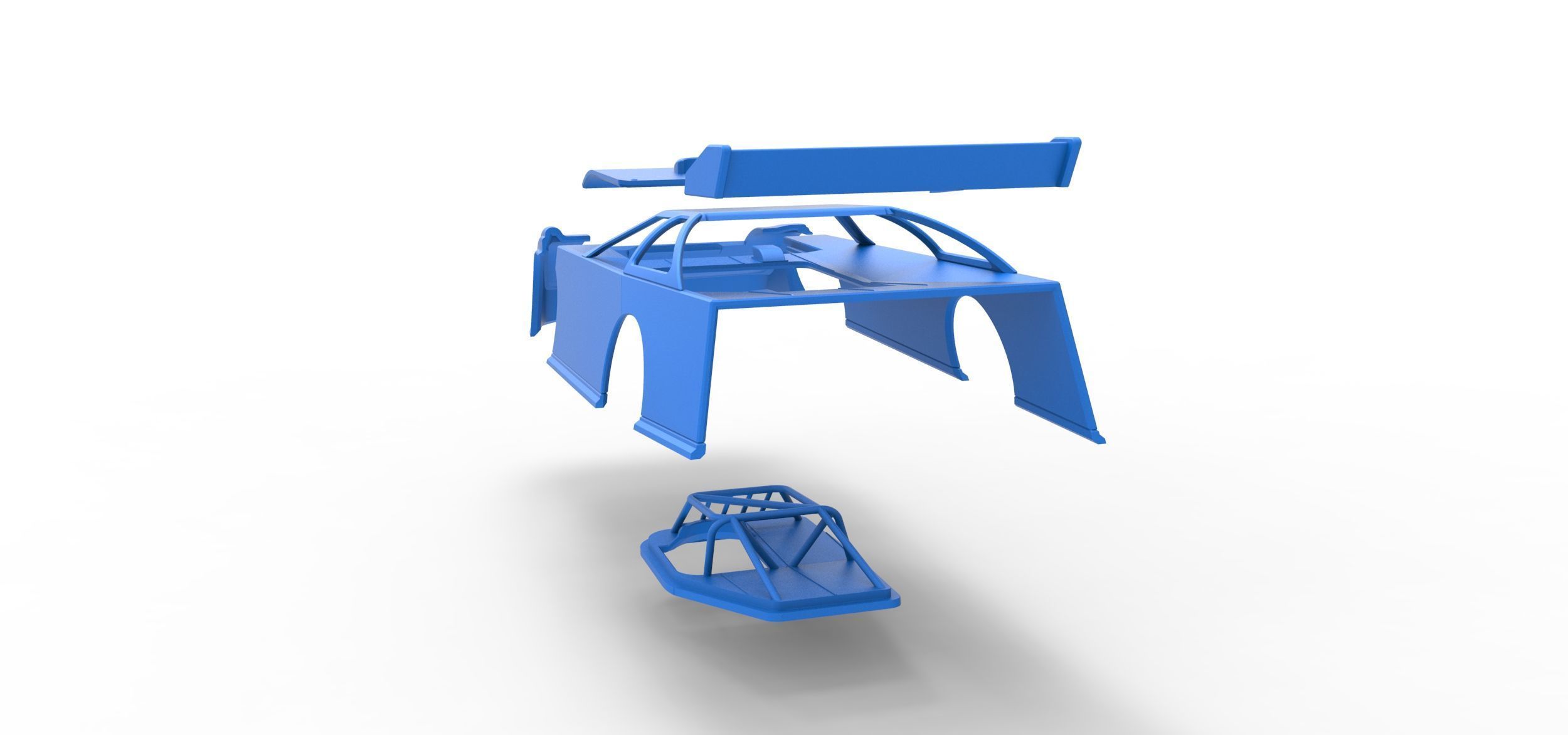 Shell of Super Dirt Late model Version 1 Scale 1 to 25 3D print model_25