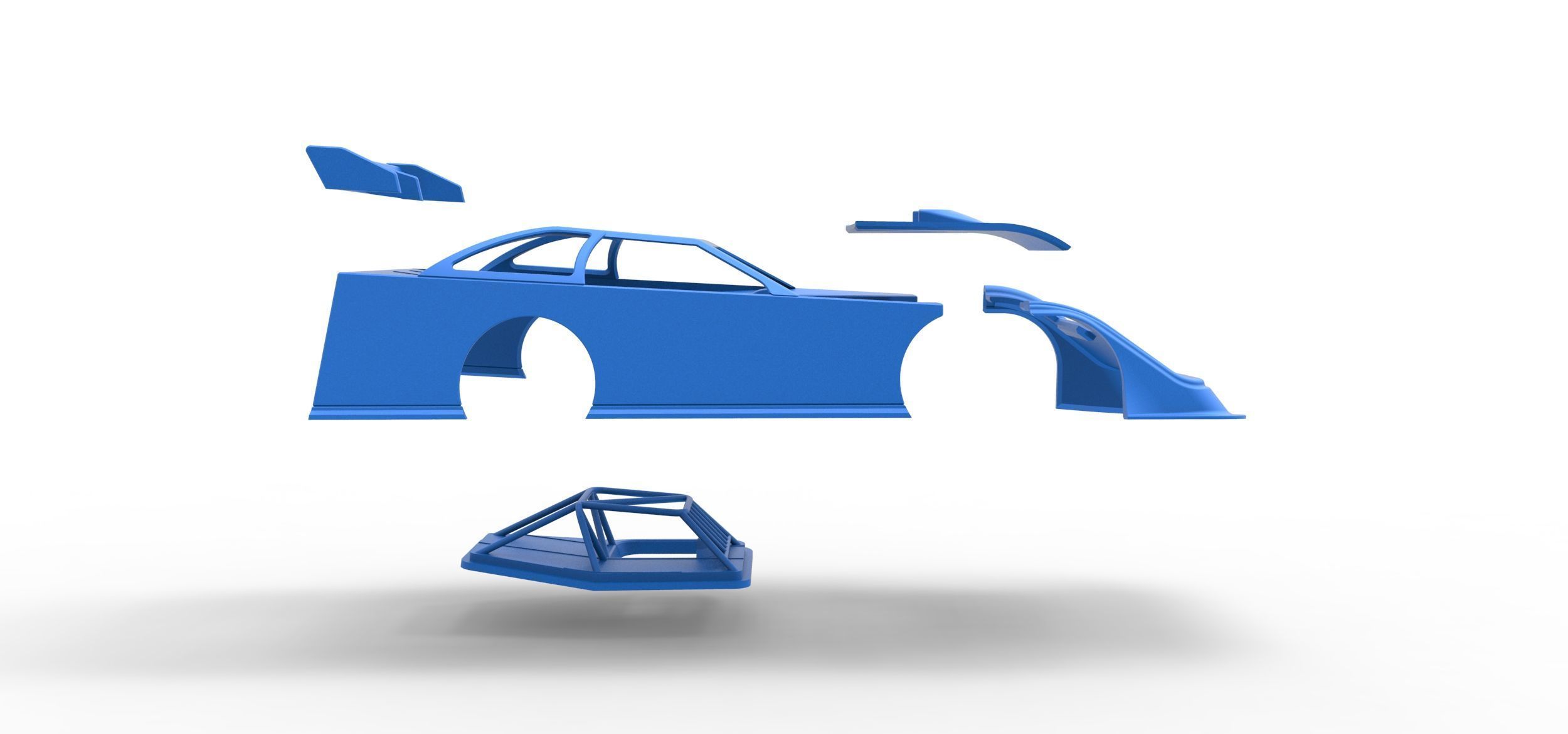 Shell of Super Dirt Late model Version 1 Scale 1 to 25 3D print model_27