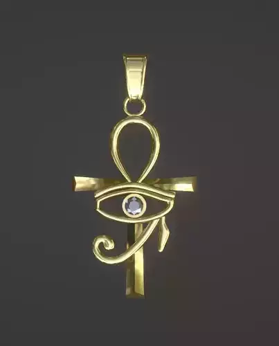 Eye of horus pendant 3D print model