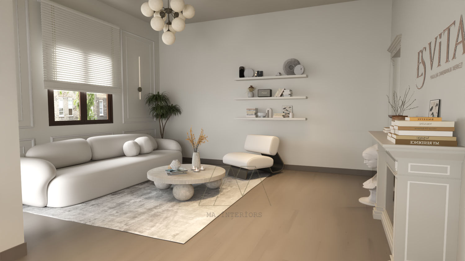 psychologist office model and vray 3D model_3