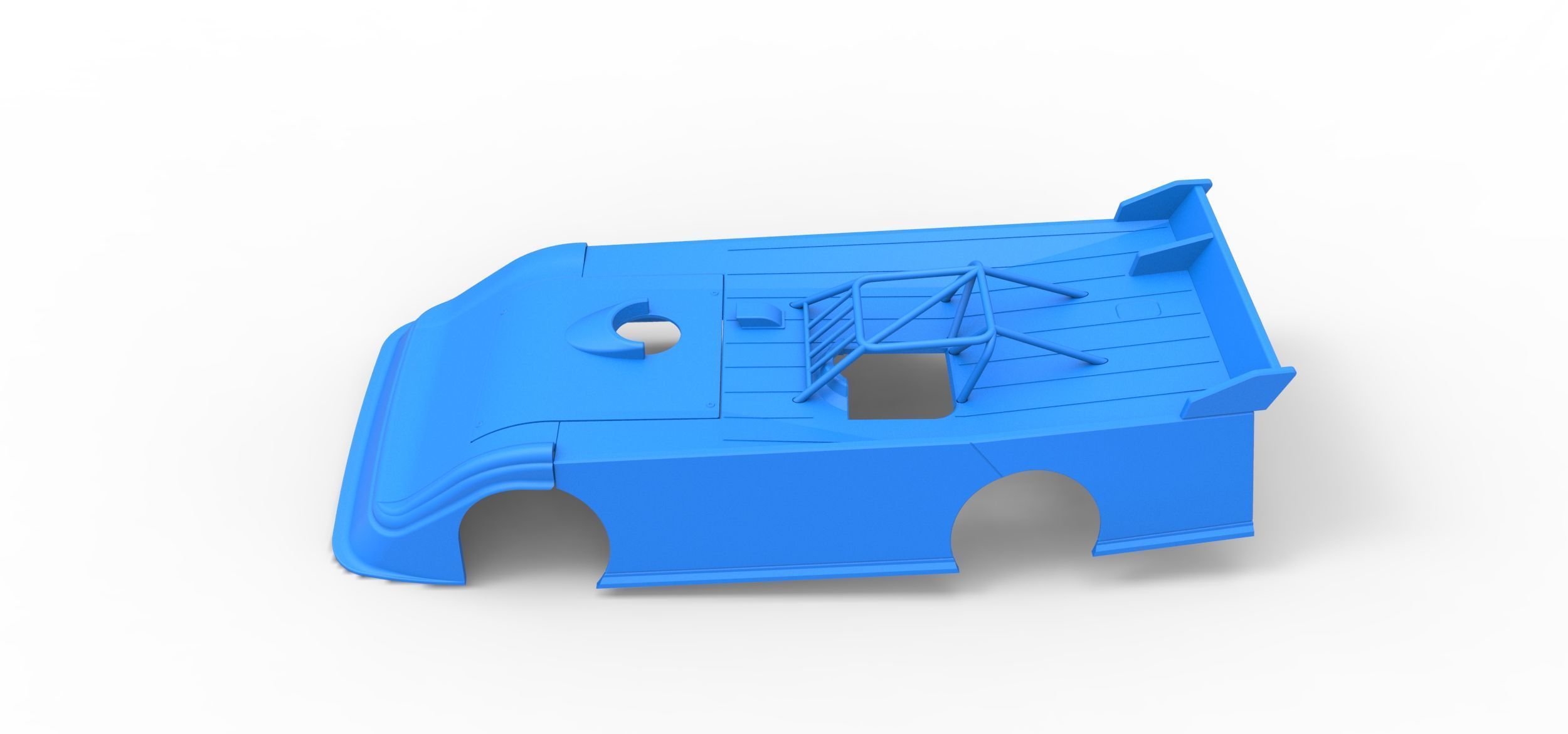 Shell of Super Dirt Late model Version 2 Scale 1 to 25 3D print model_7