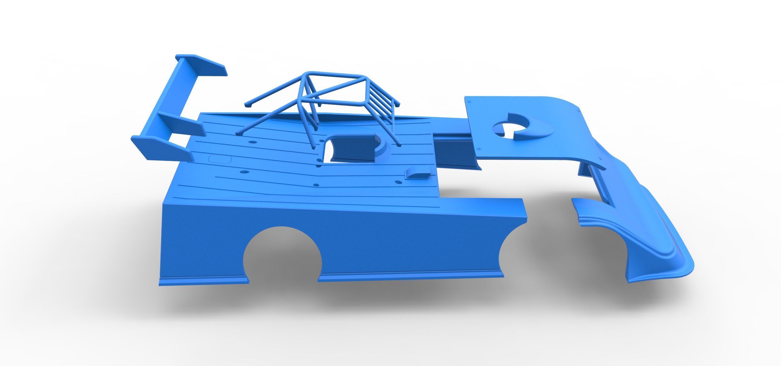 Shell of Super Dirt Late model Version 2 Scale 1 to 25 3D print model_26