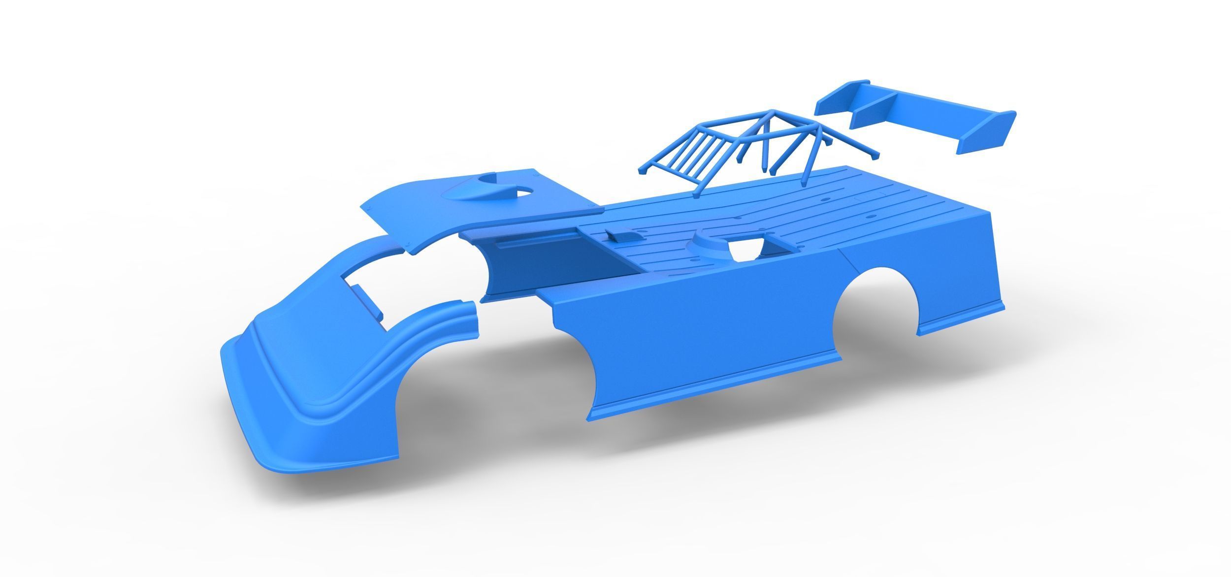 Shell of Super Dirt Late model Version 2 Scale 1 to 25 3D print model_18