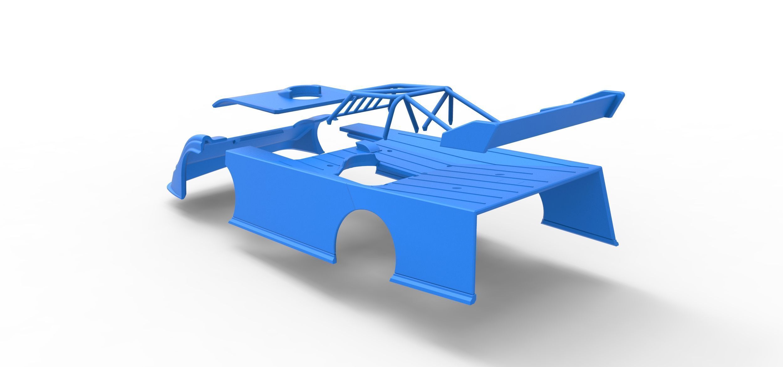 Shell of Super Dirt Late model Version 2 Scale 1 to 25 3D print model_24