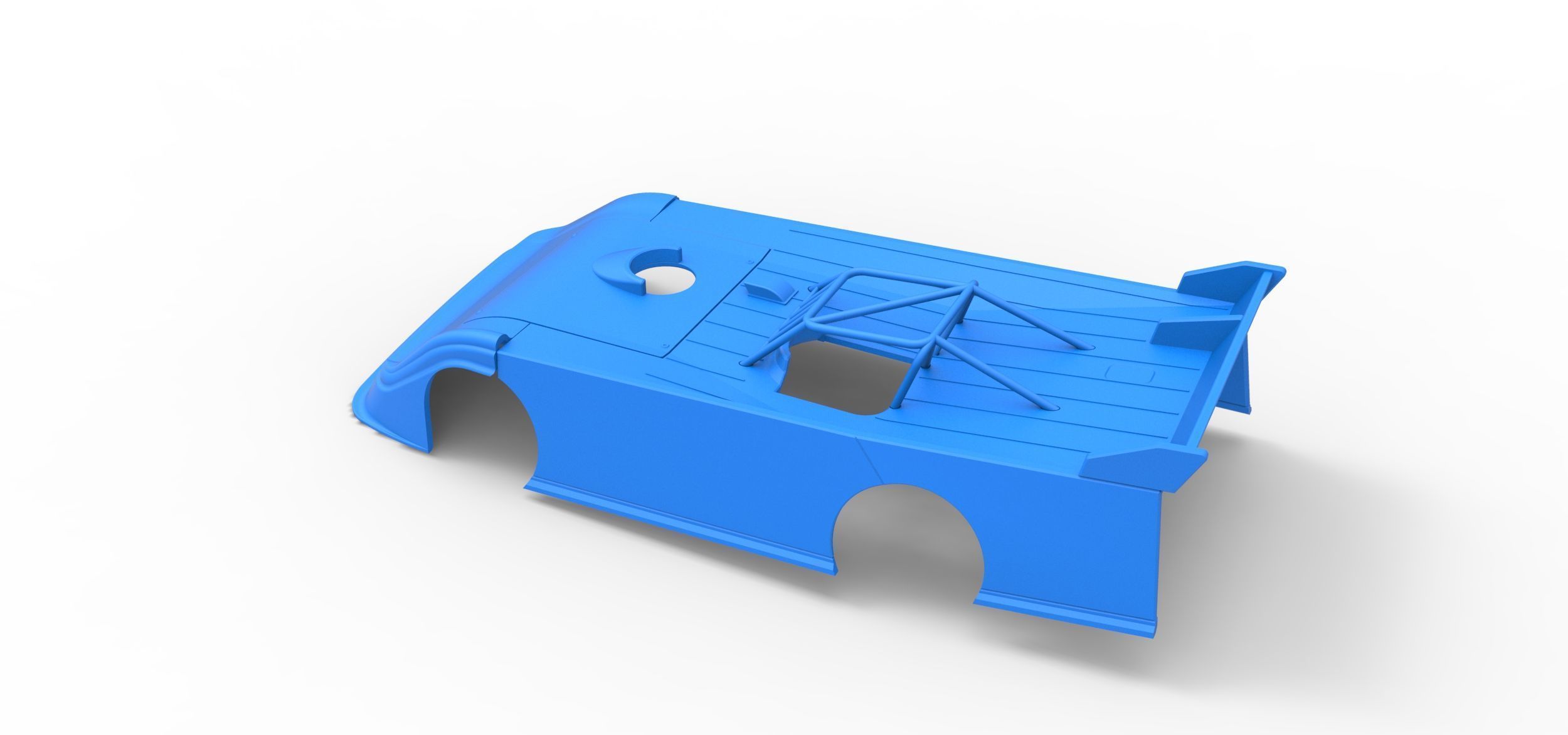 Shell of Super Dirt Late model Version 2 Scale 1 to 25 3D print model_9