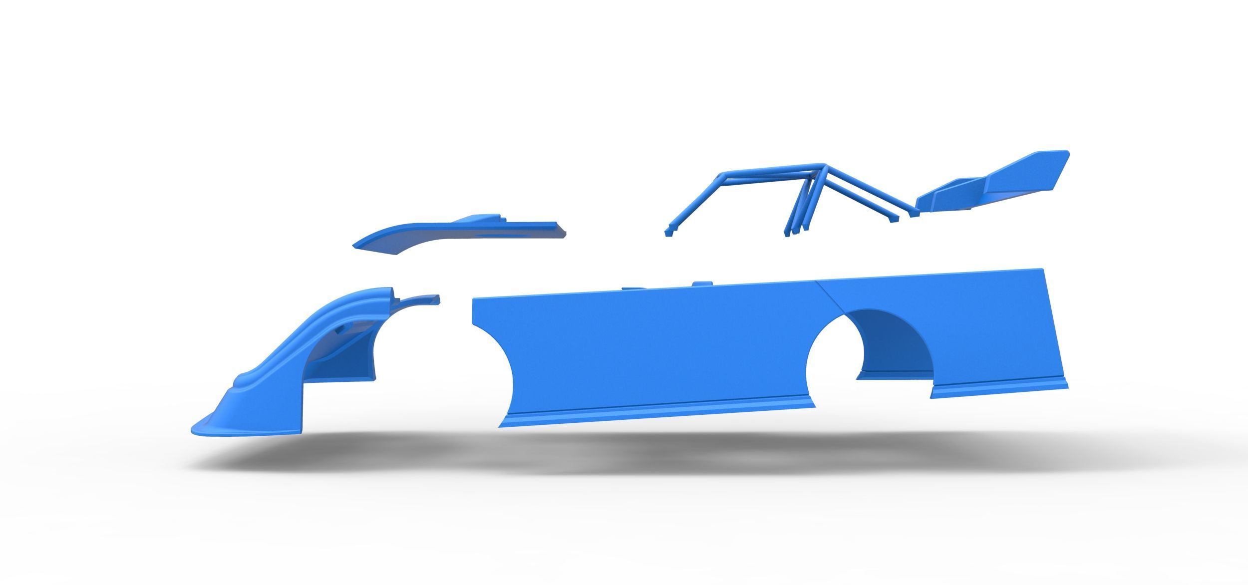 Shell of Super Dirt Late model Version 2 Scale 1 to 25 3D print model_22