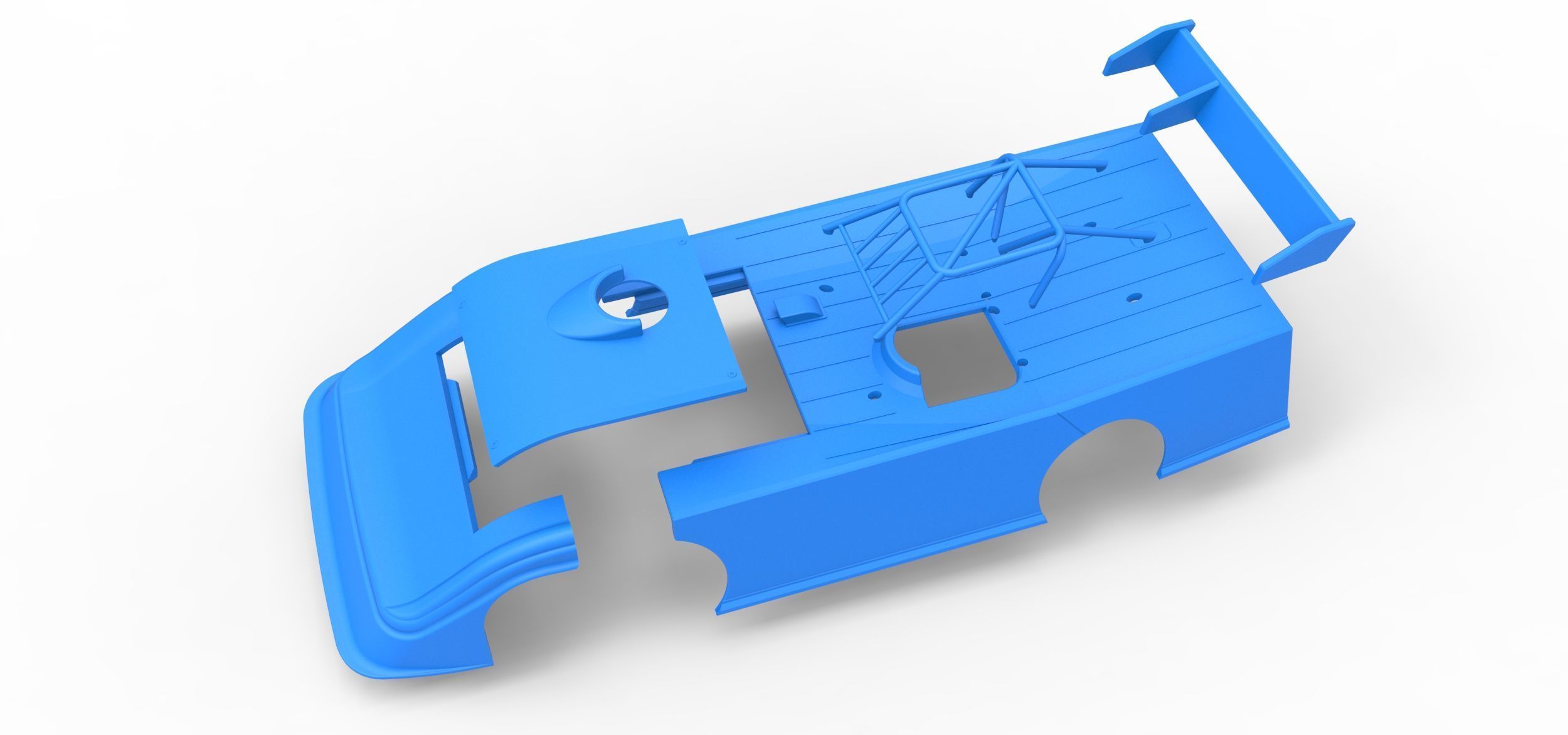 Shell of Super Dirt Late model Version 2 Scale 1 to 25 3D print model_19