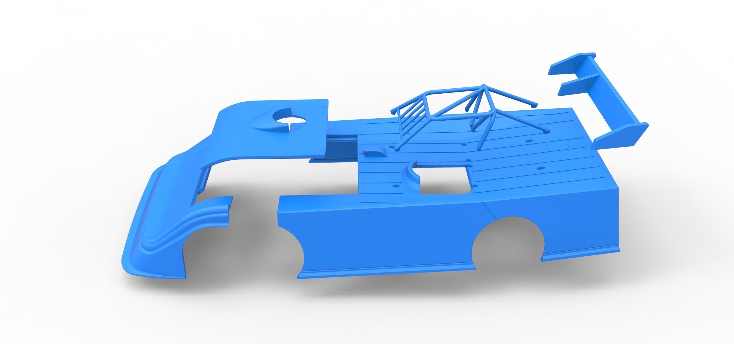 Shell of Super Dirt Late model Version 2 Scale 1 to 25 3D print model_23