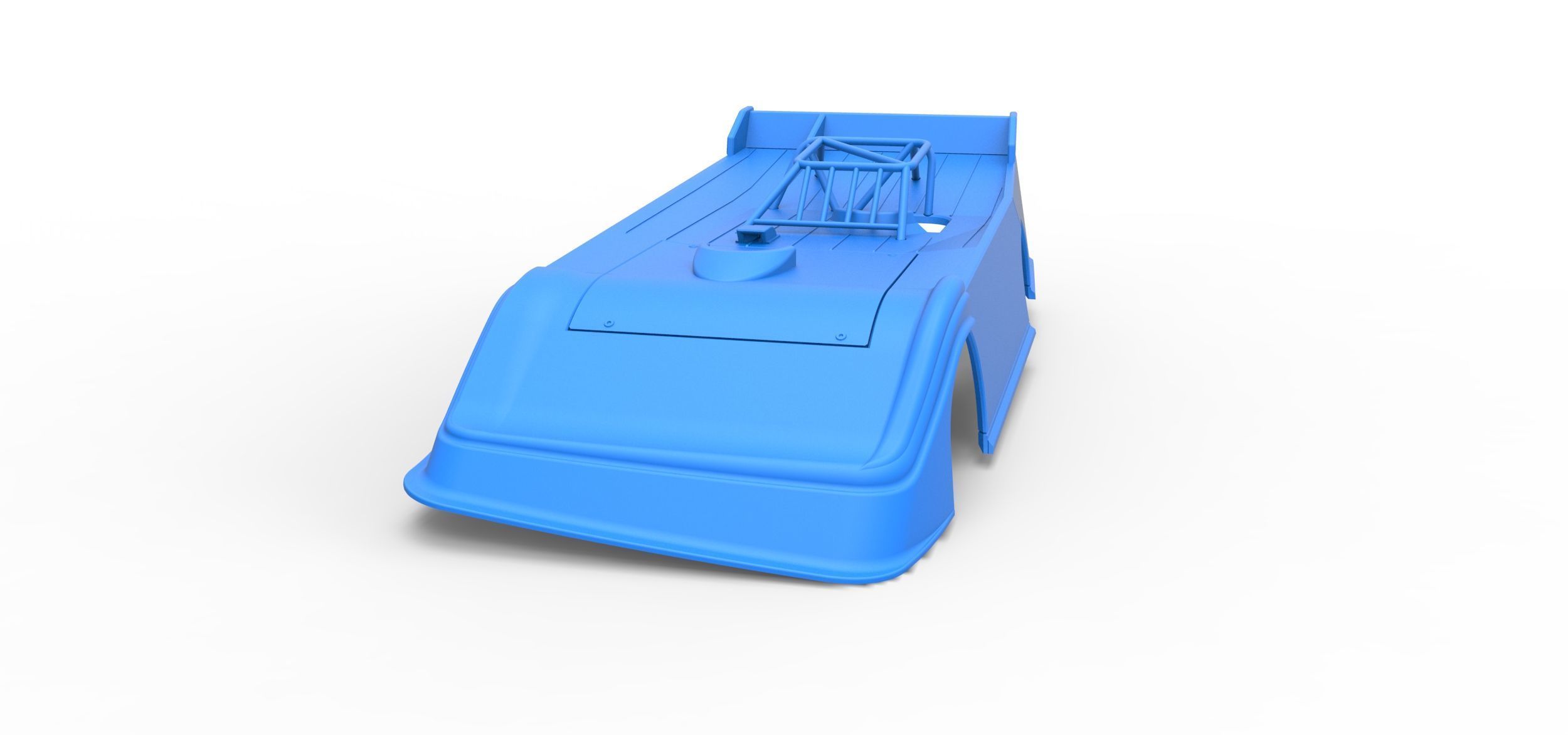 Shell of Super Dirt Late model Version 2 Scale 1 to 25 3D print model_3