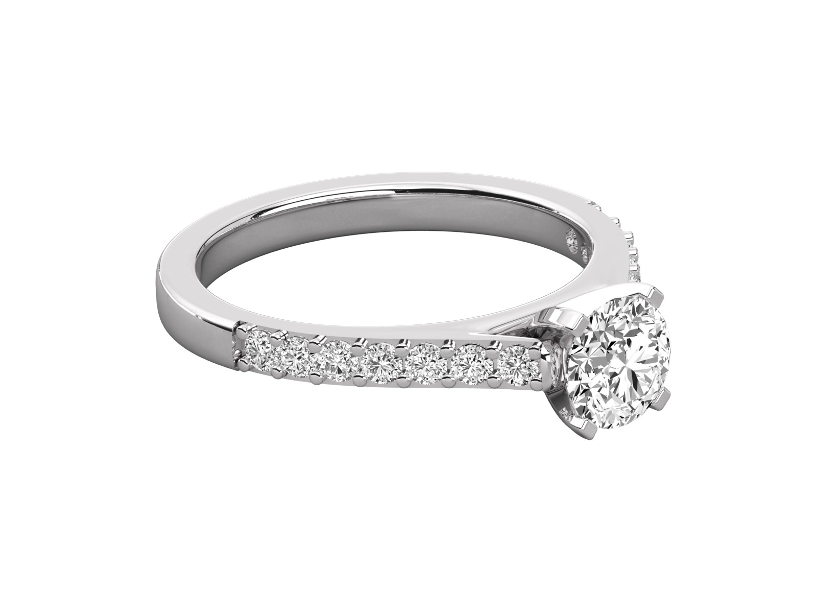 solitaire engagement ring 3D print model_14