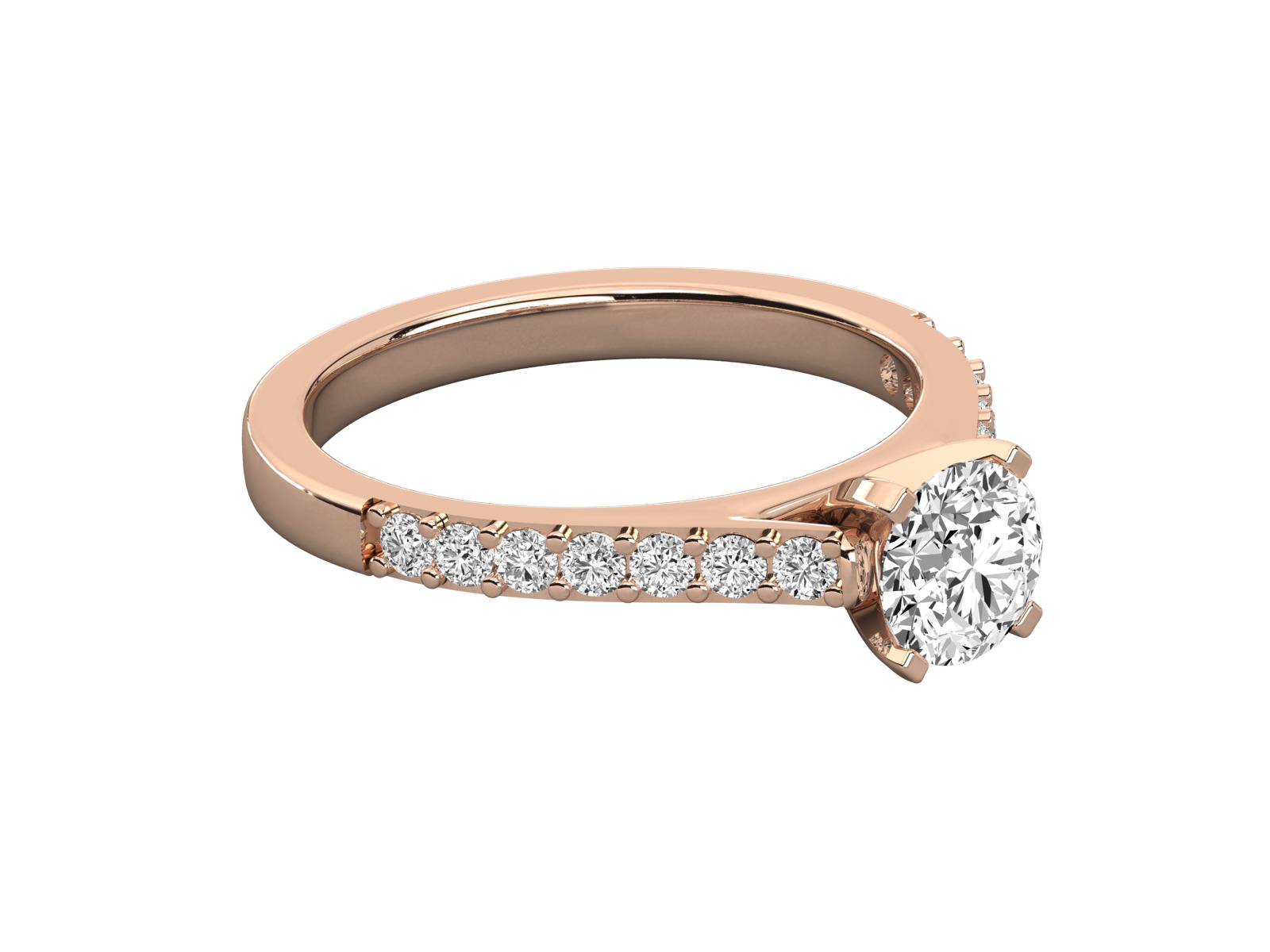 solitaire engagement ring 3D print model_5