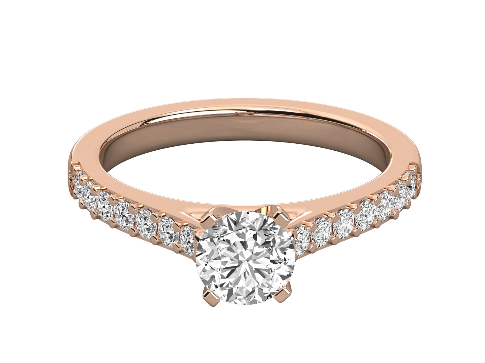 solitaire engagement ring 3D print model_7