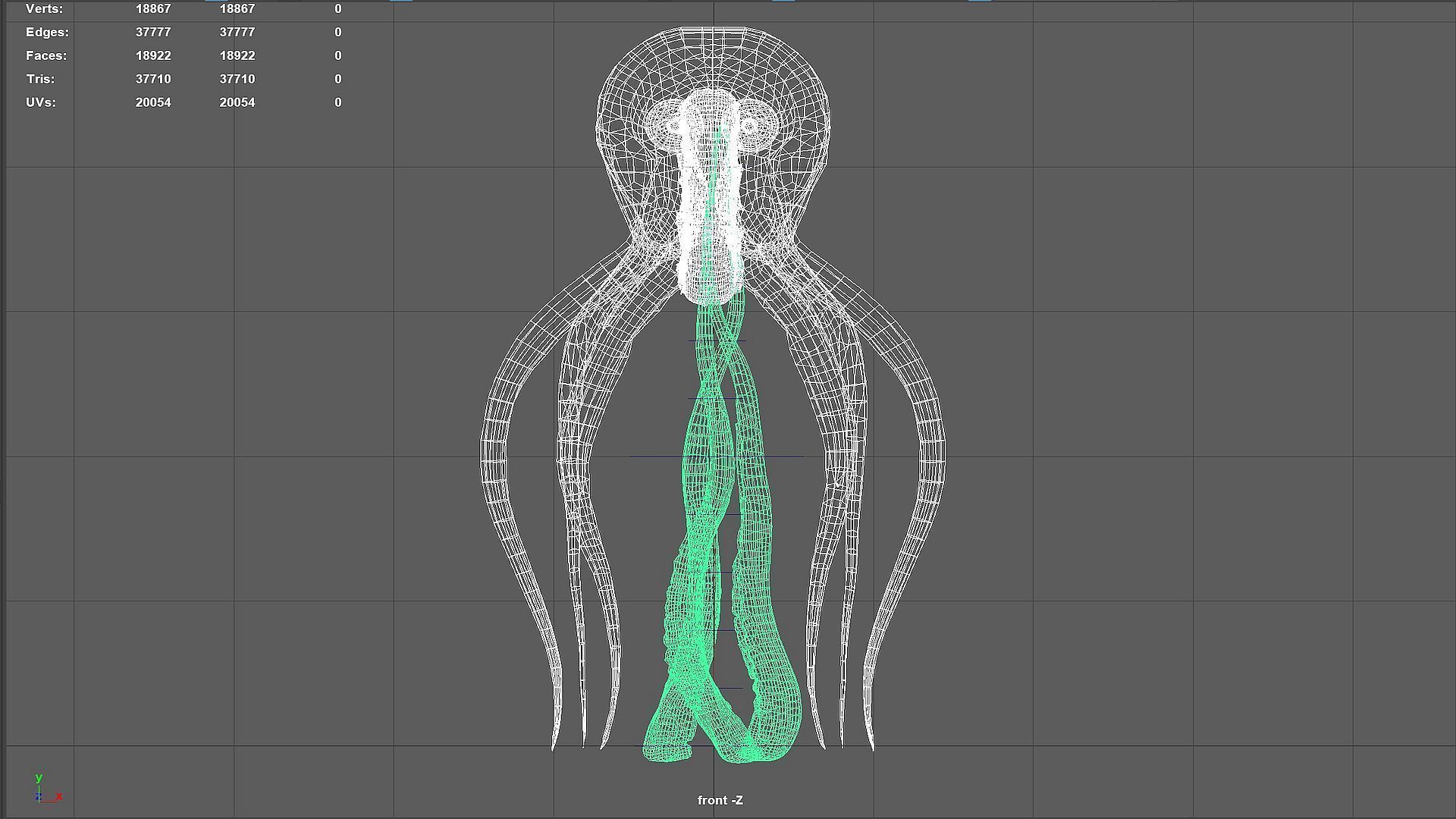 Monster5 Low-poly 3D model_3
