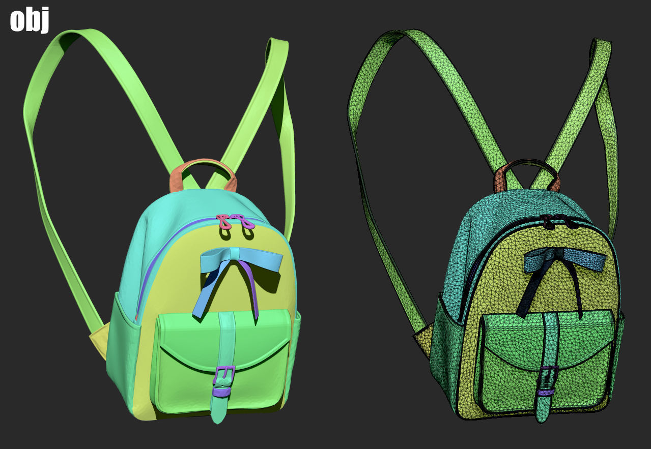 School uniform 5 - Marvelous Designer project and OBJ 3D model_7