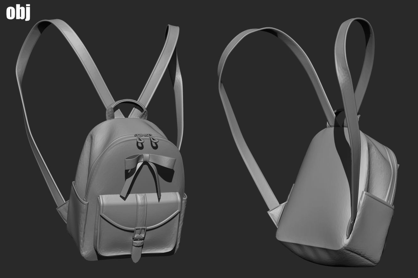 School uniform 5 - Marvelous Designer project and OBJ 3D model_6