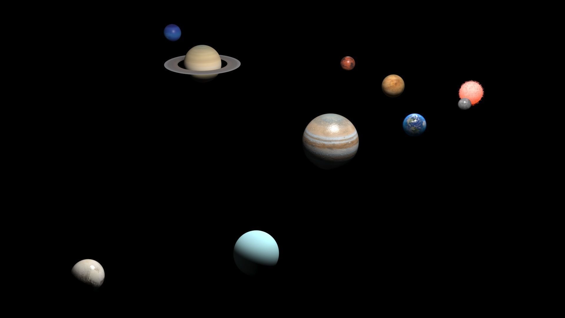 Solar System 3D model_5