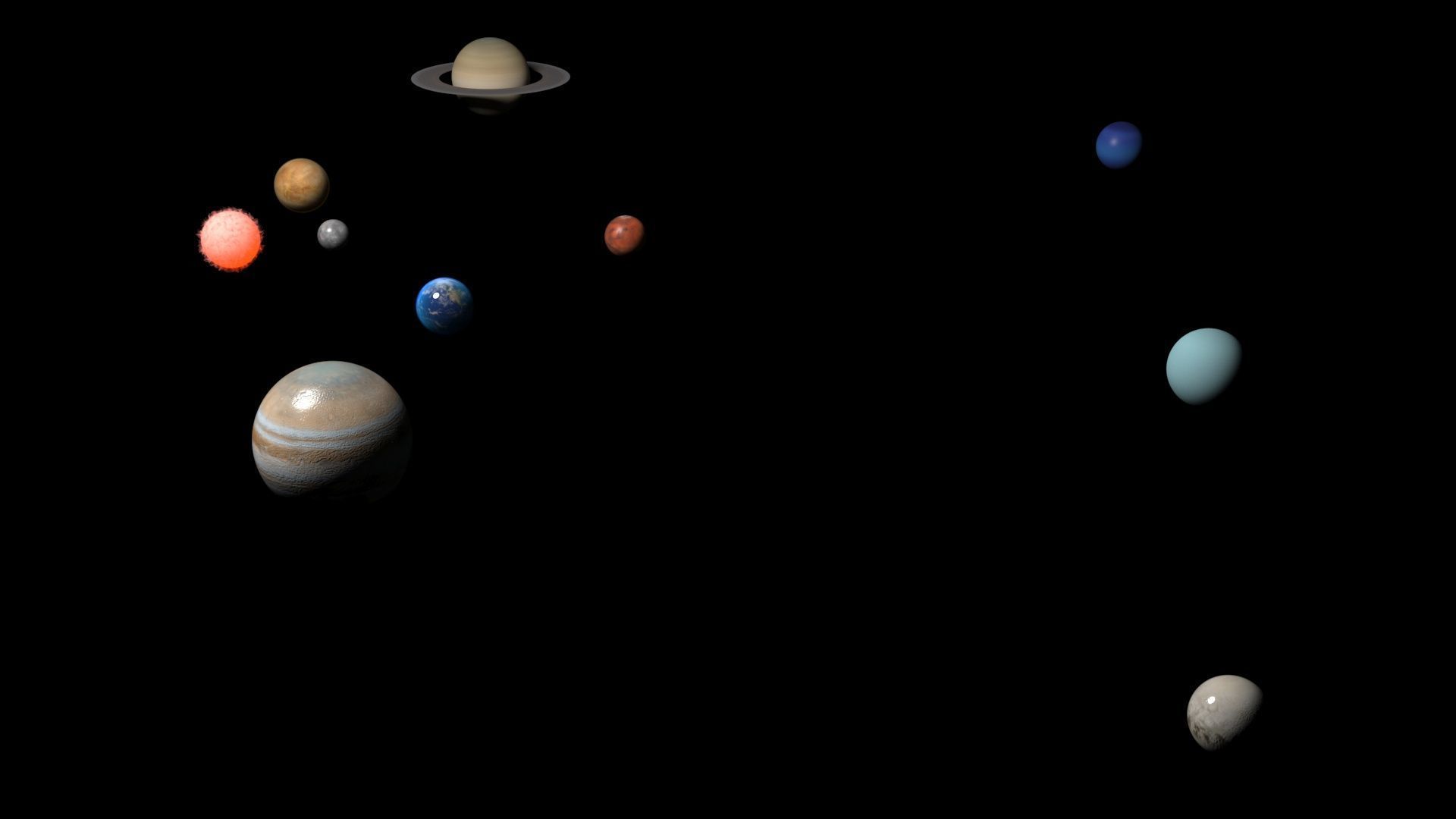 Solar System 3D model_2