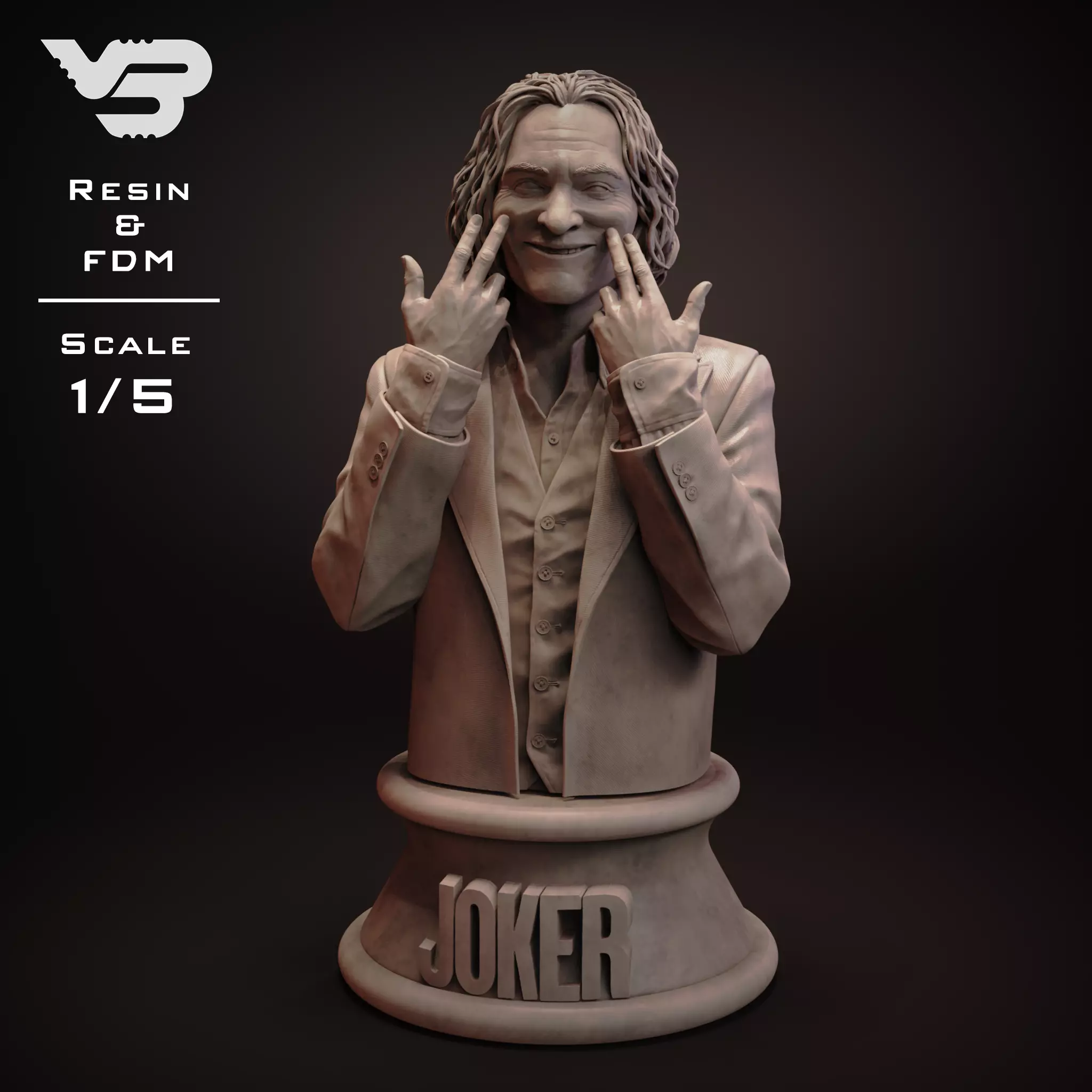 Joker Bust 3D print model