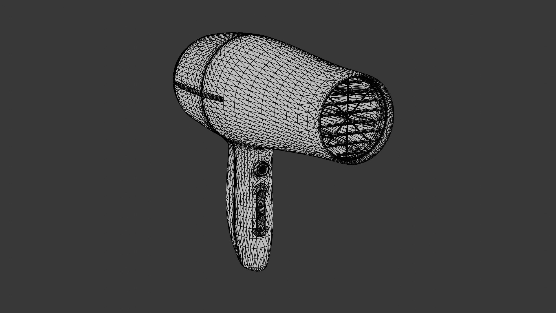 Hair Dryer 3D model_4