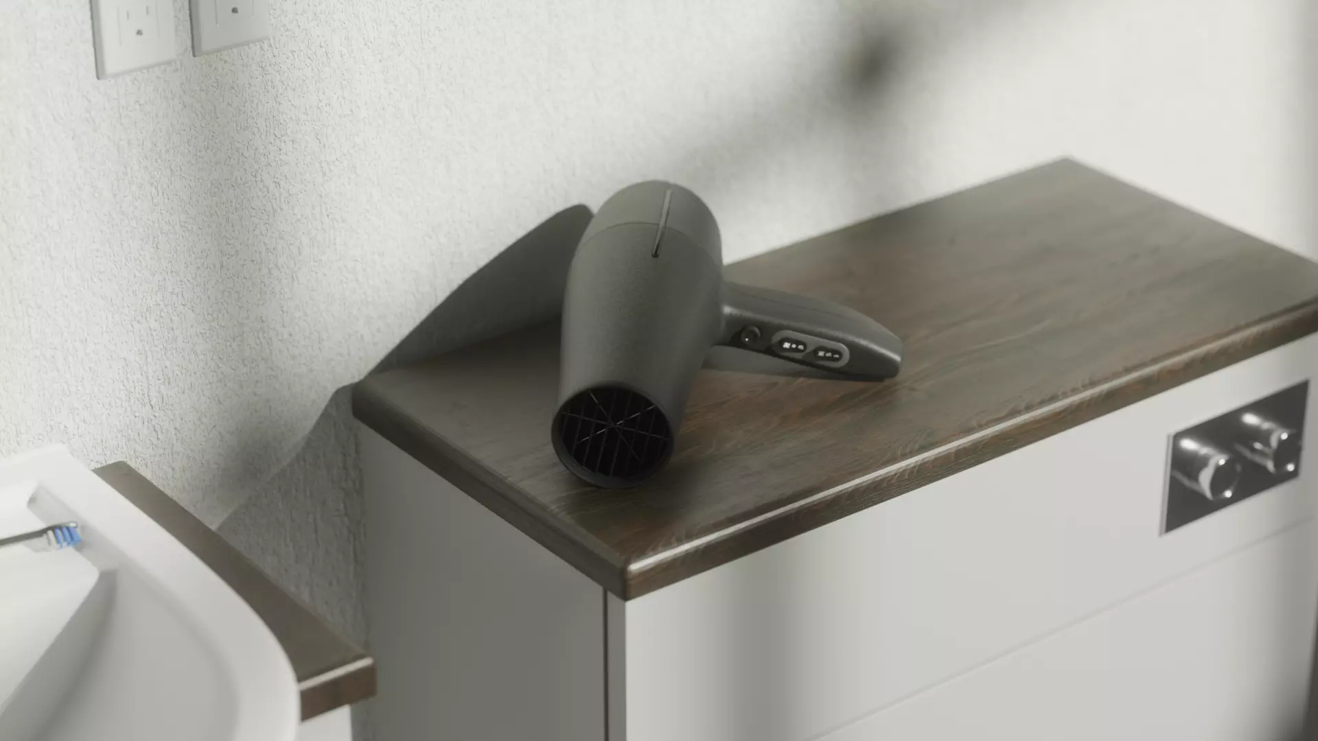 Hair Dryer 3D model_0