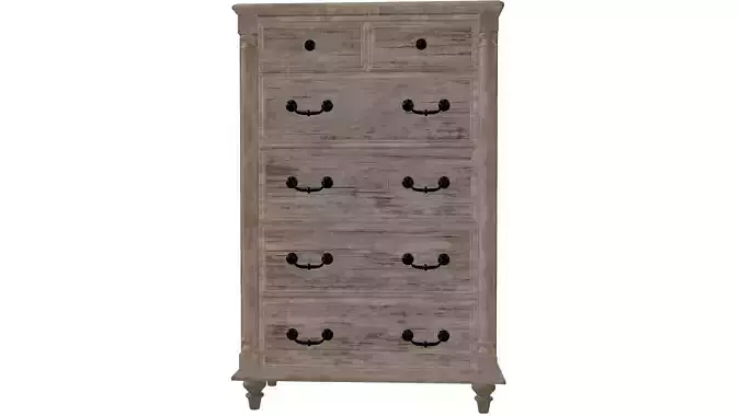 Rustic Wooden Chest of Drawers