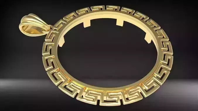 Mexican Centenario 38mm coin bezel pendant frame