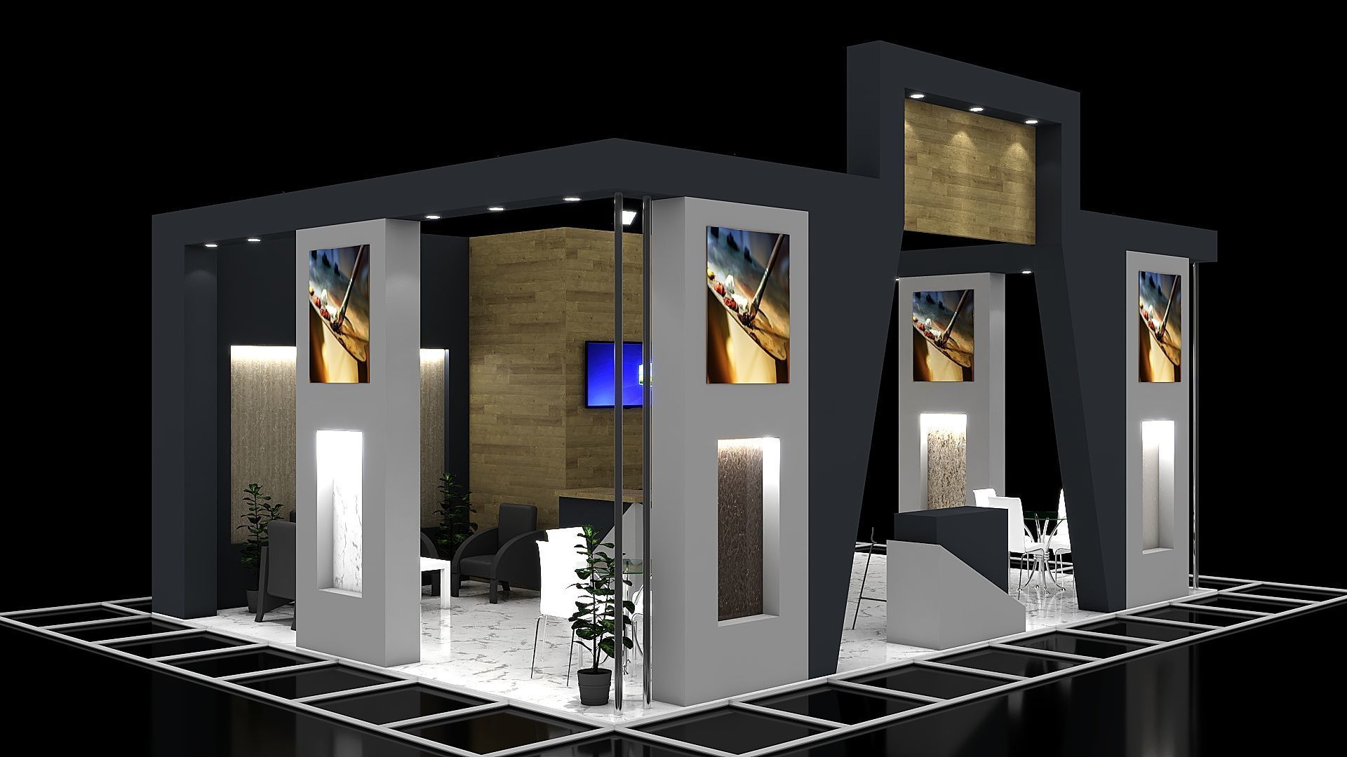 Exhibition Stand 15 3D model_1