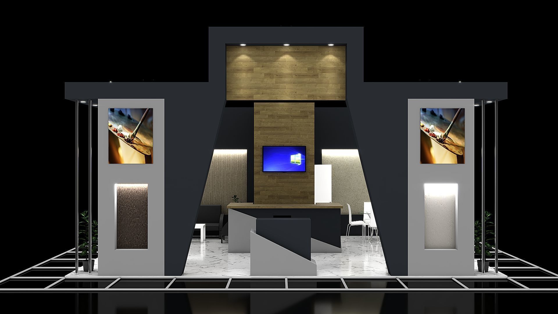 Exhibition Stand 15 3D model_2