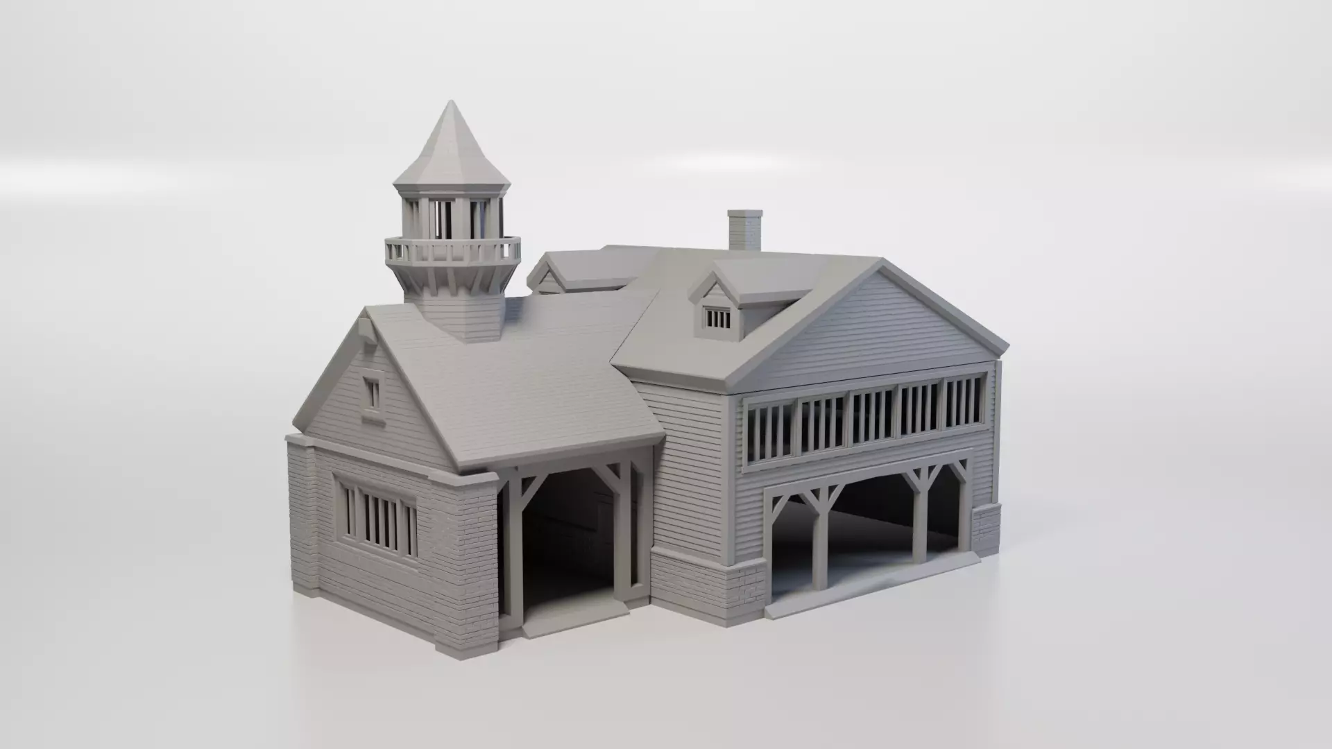 Model Railway - HO Scale - Industrial Icehouse Storage 3D print model