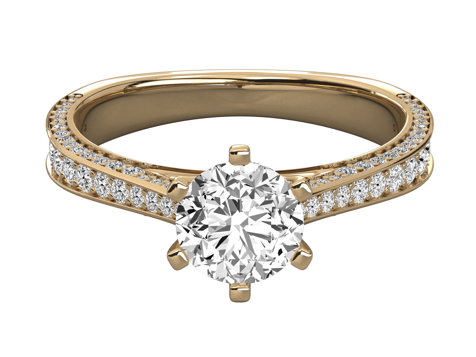 designed solitaire engagement ring   3D print model_11