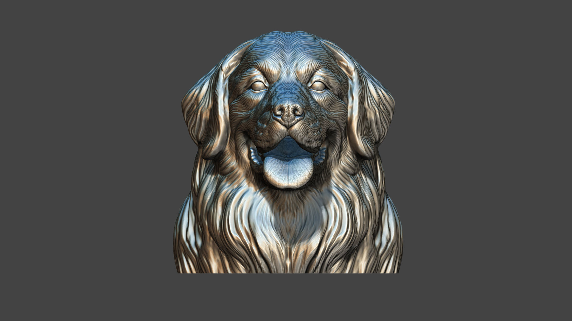 Bernese Mountain Dog 3D print model_16