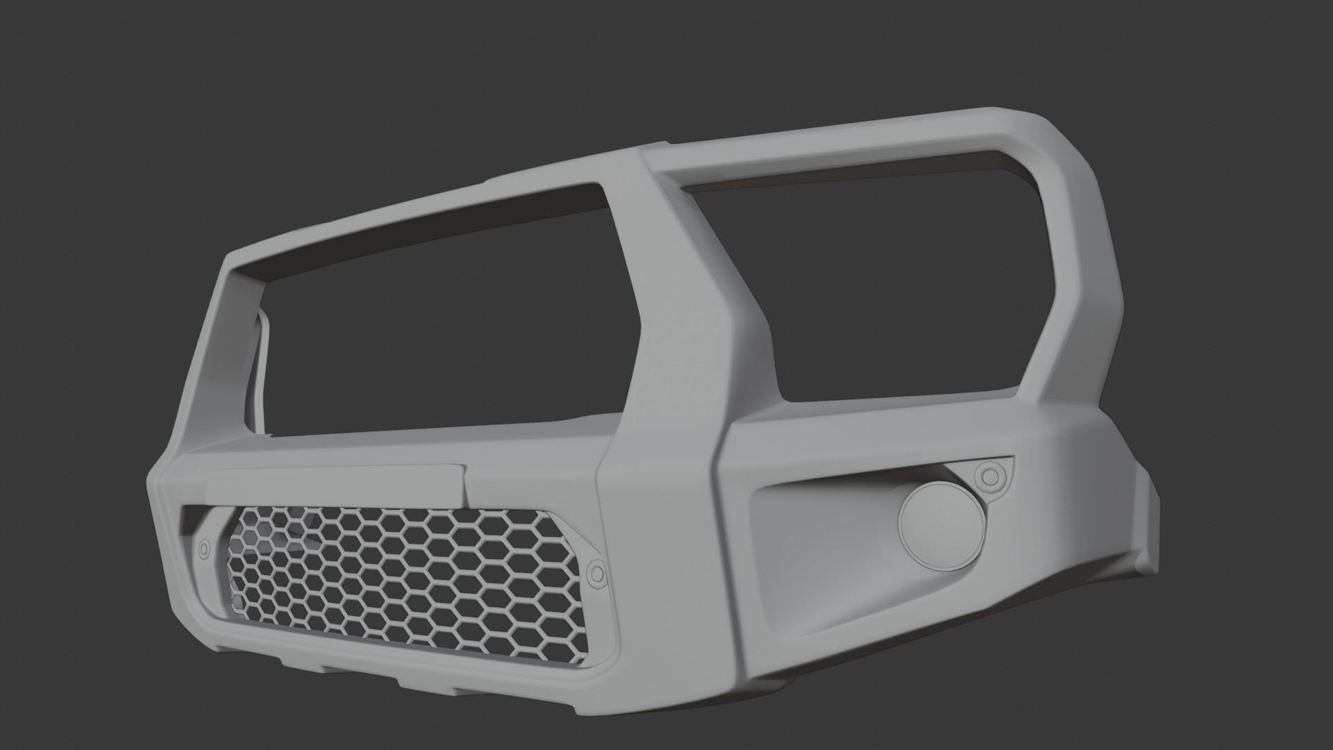 BUMPER FRONT ARB SPARTANBAR MY22 3D model_14