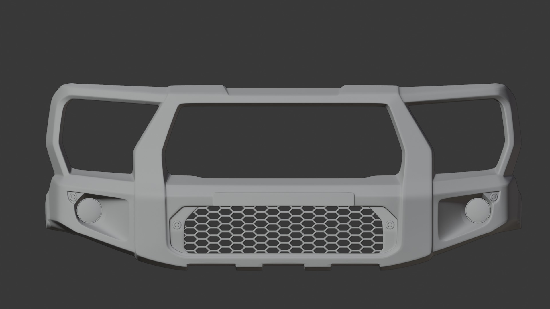 BUMPER FRONT ARB SPARTANBAR MY22 3D model_12