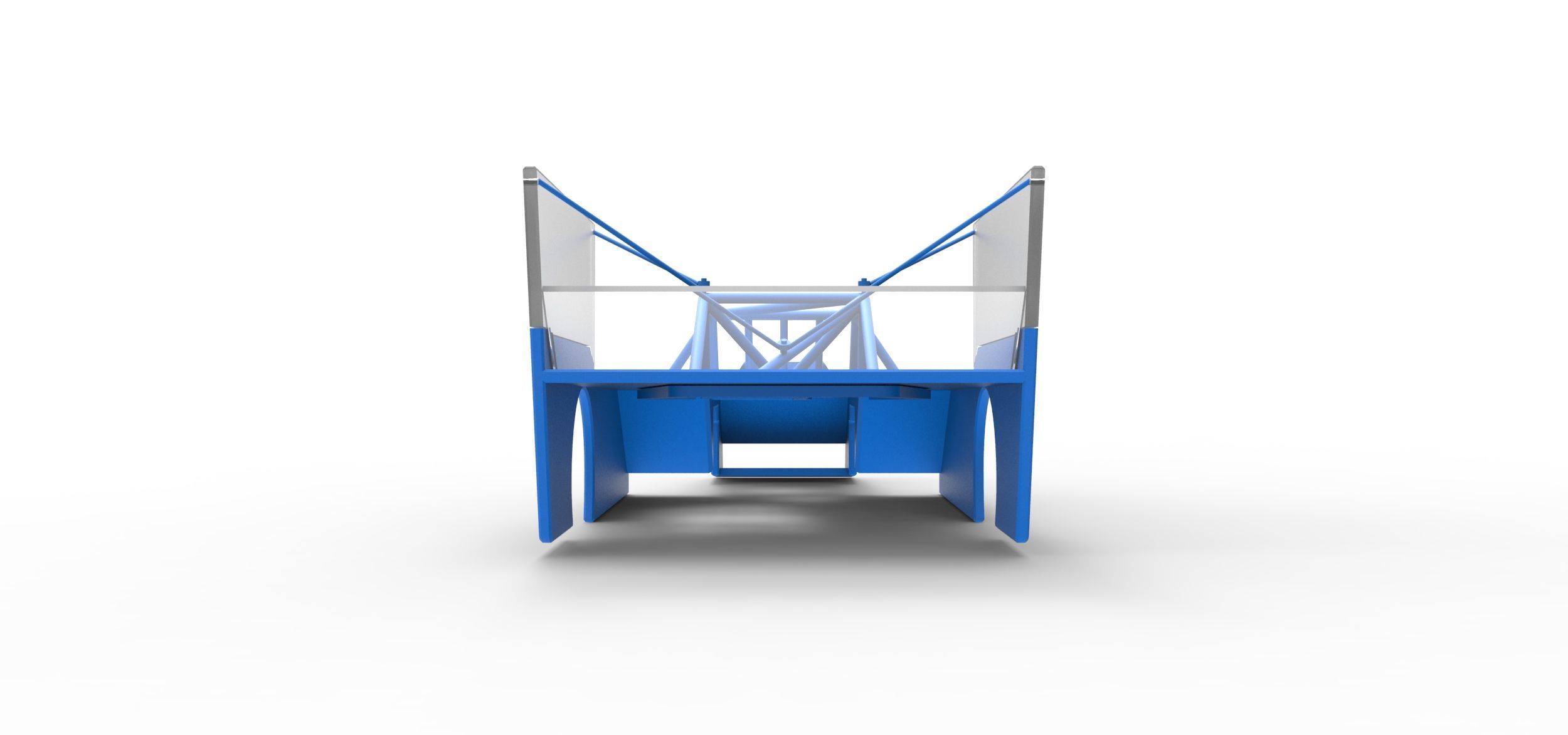 Shell of Outlaw Figure 8 Modified stock car Scale 1 to 25 3D print model_10