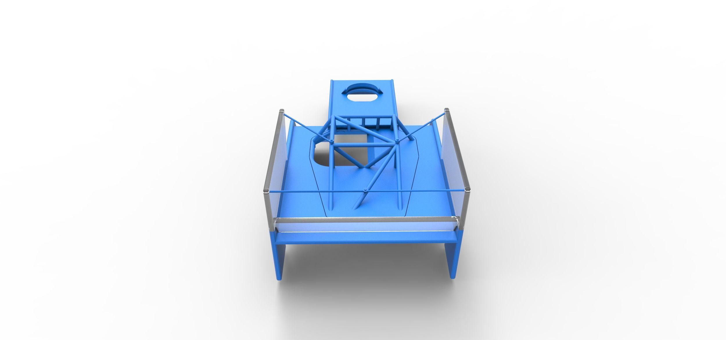 Shell of Outlaw Figure 8 Modified stock car Scale 1 to 25 3D print model_11