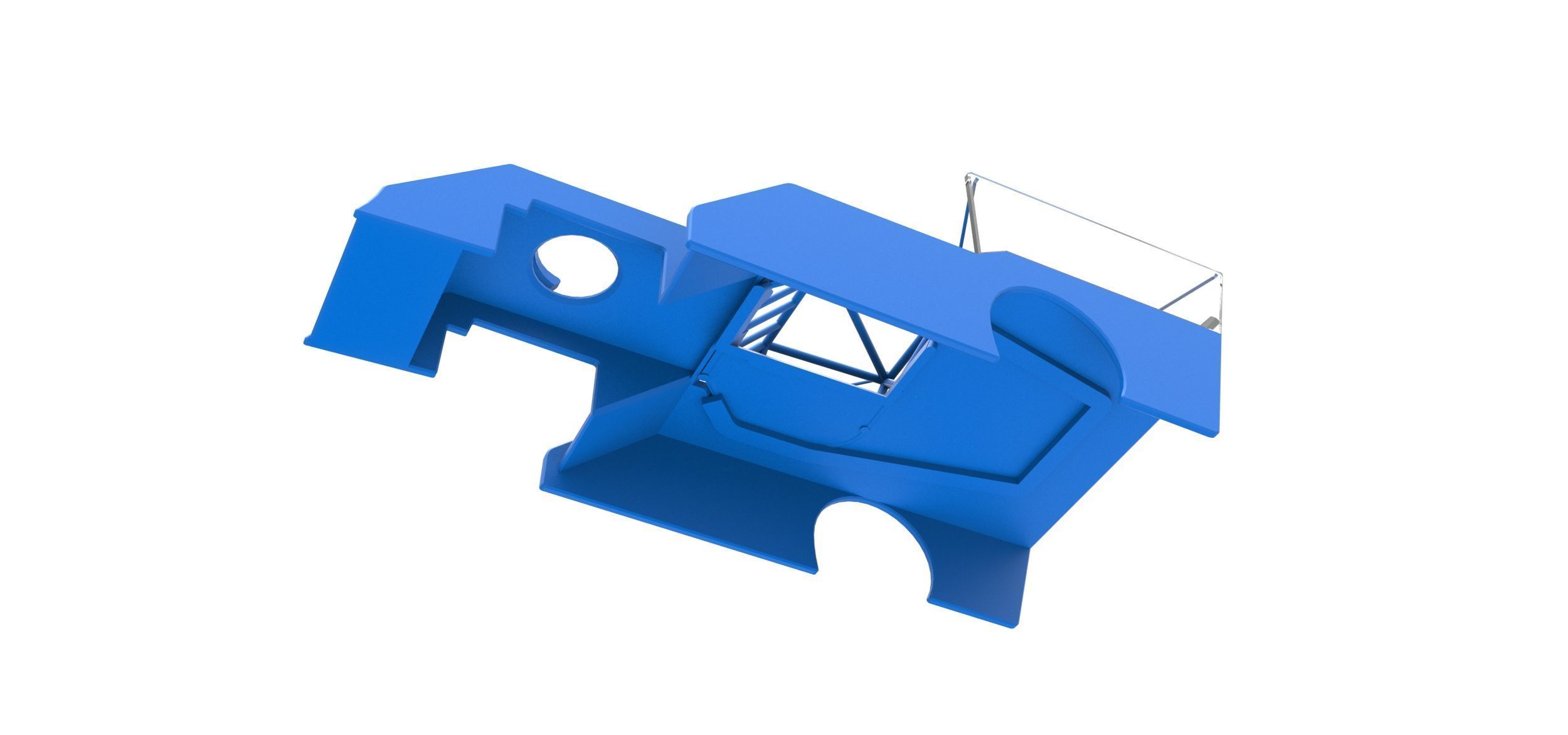 Shell of Outlaw Figure 8 Modified stock car Scale 1 to 25 3D print model_2