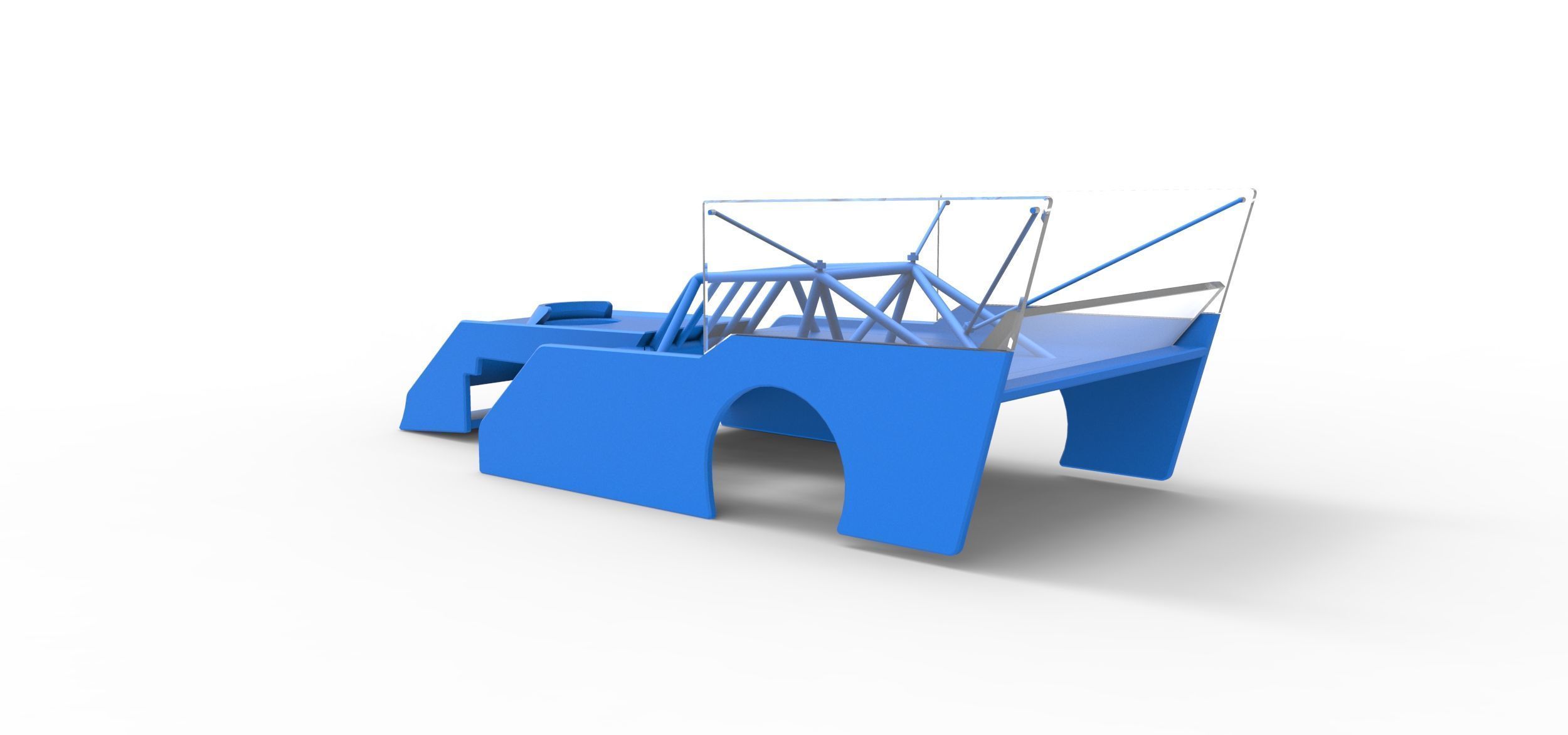 Shell of Outlaw Figure 8 Modified stock car Scale 1 to 25 3D print model_9