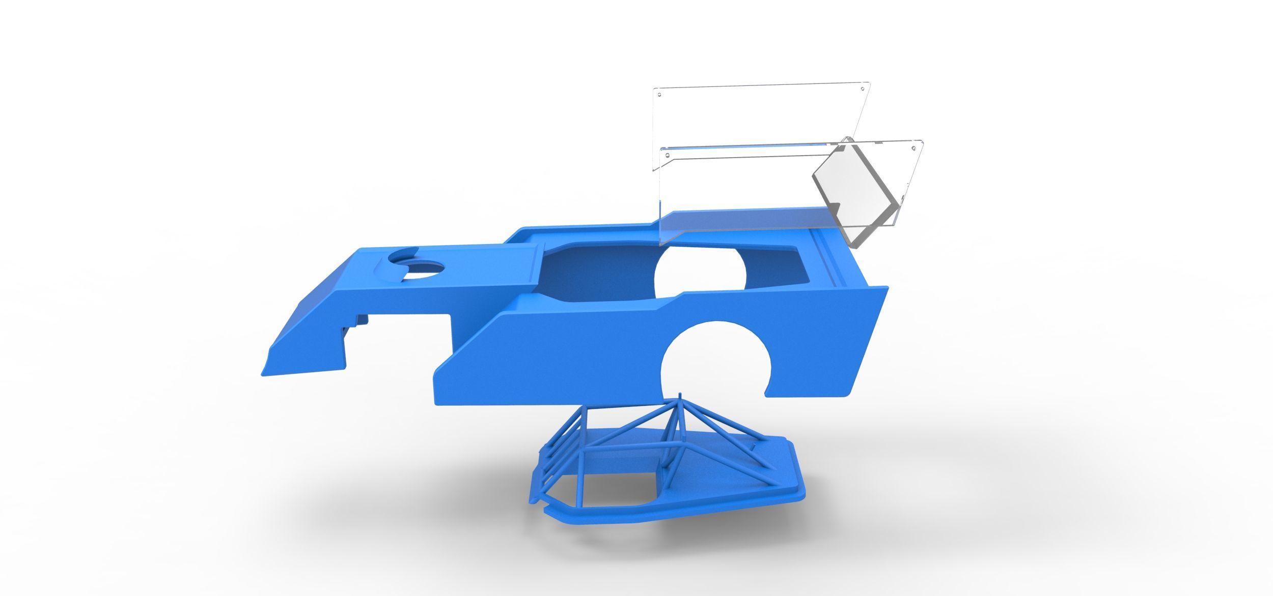 Shell of Outlaw Figure 8 Modified stock car Scale 1 to 25 3D print model_19