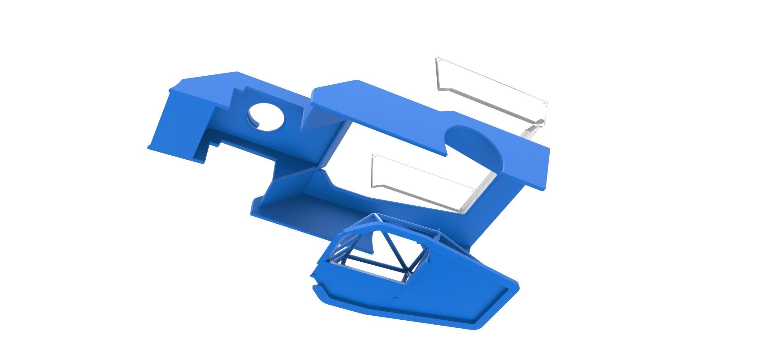 Shell of Outlaw Figure 8 Modified stock car Scale 1 to 25 3D print model_17