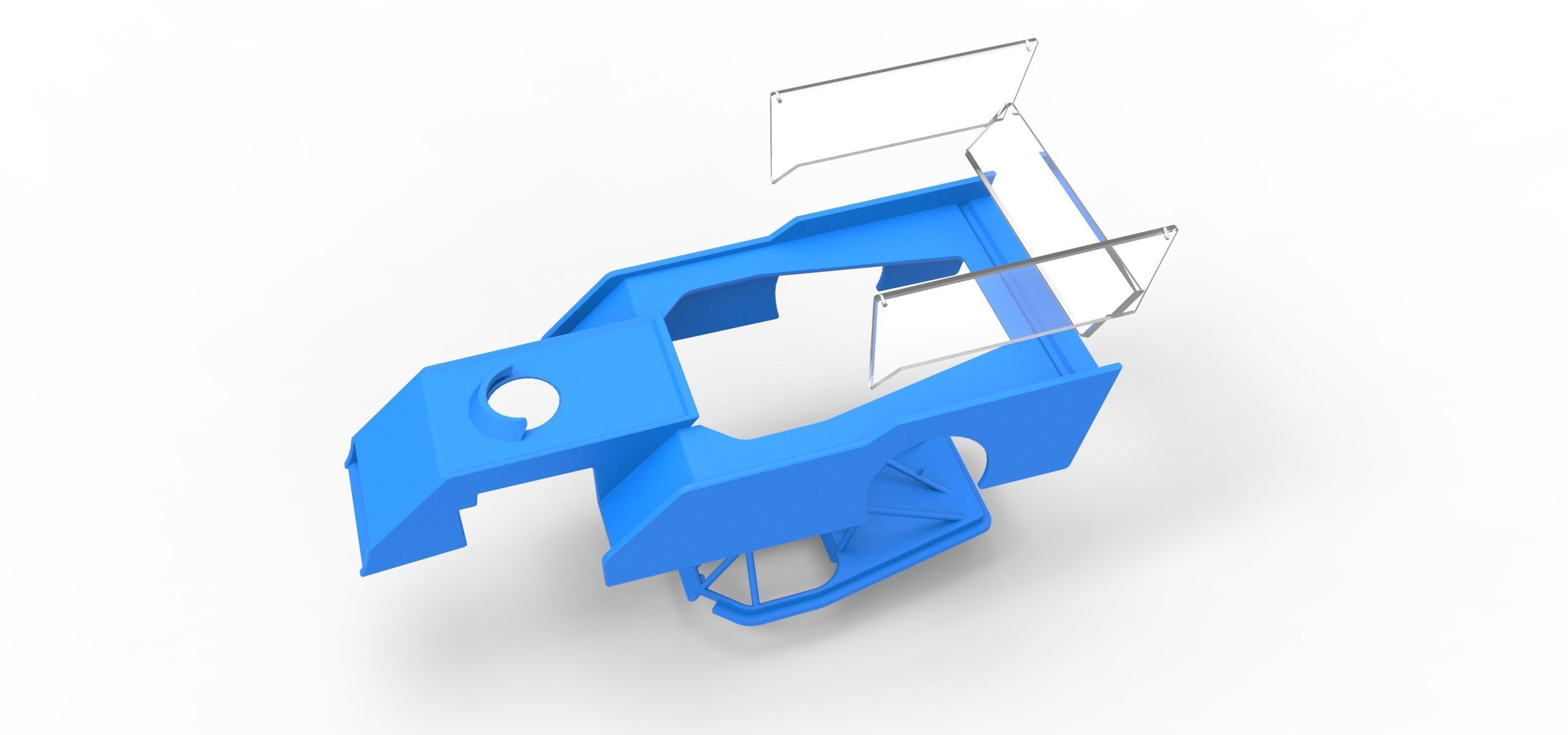 Shell of Outlaw Figure 8 Modified stock car Scale 1 to 25 3D print model_16